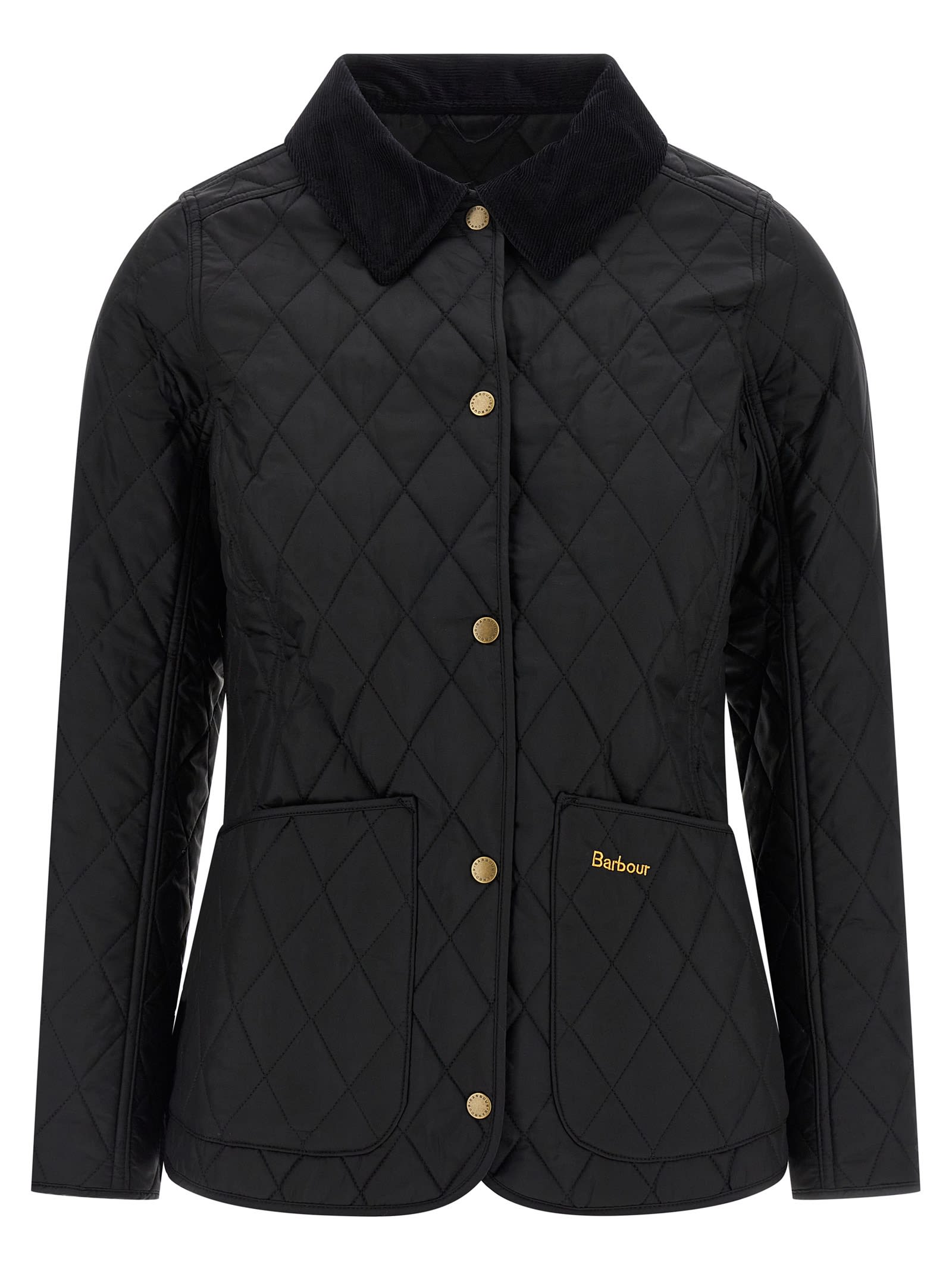 Barbour Annandale Water Resistant Quilted Utility Jacket In Black