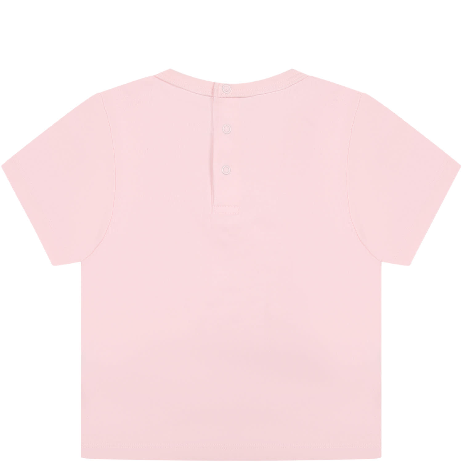 Shop Little Marc Jacobs Pink Suit For Baby Girl With Logo