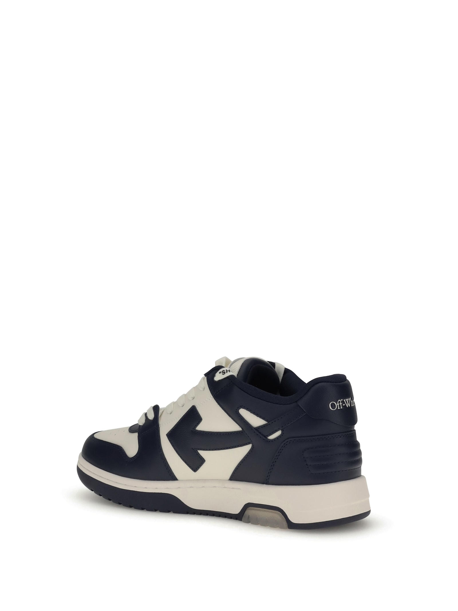 Off-white Blue And White Out Of Office Sneakers In Blue