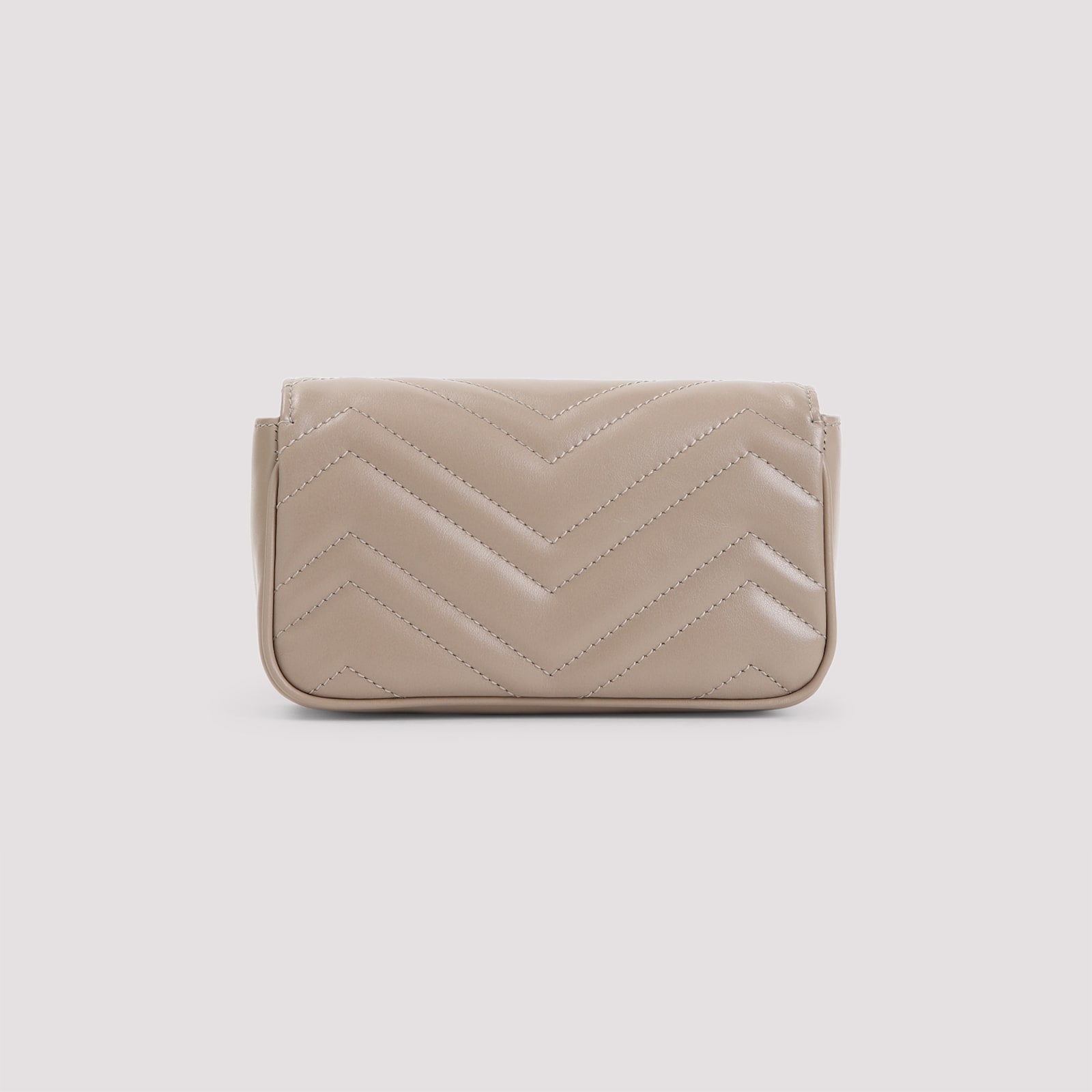 Gucci Matelassé Leather Pouch In Rocky