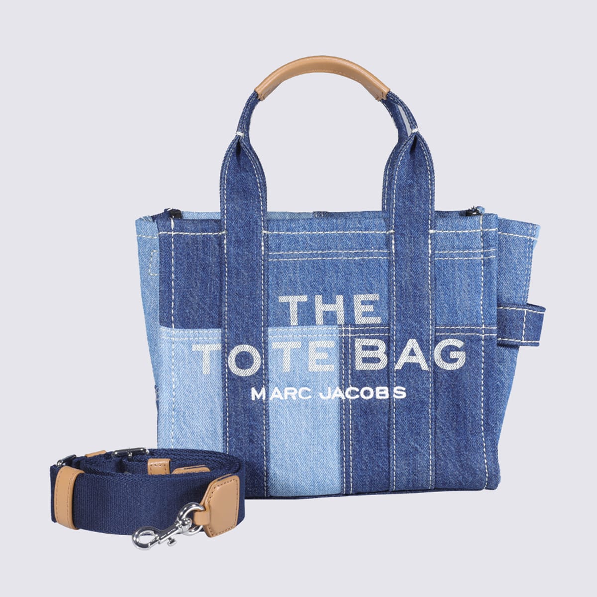 Marc Jacobs Blue Cotton The Denim Mini Tote Bag