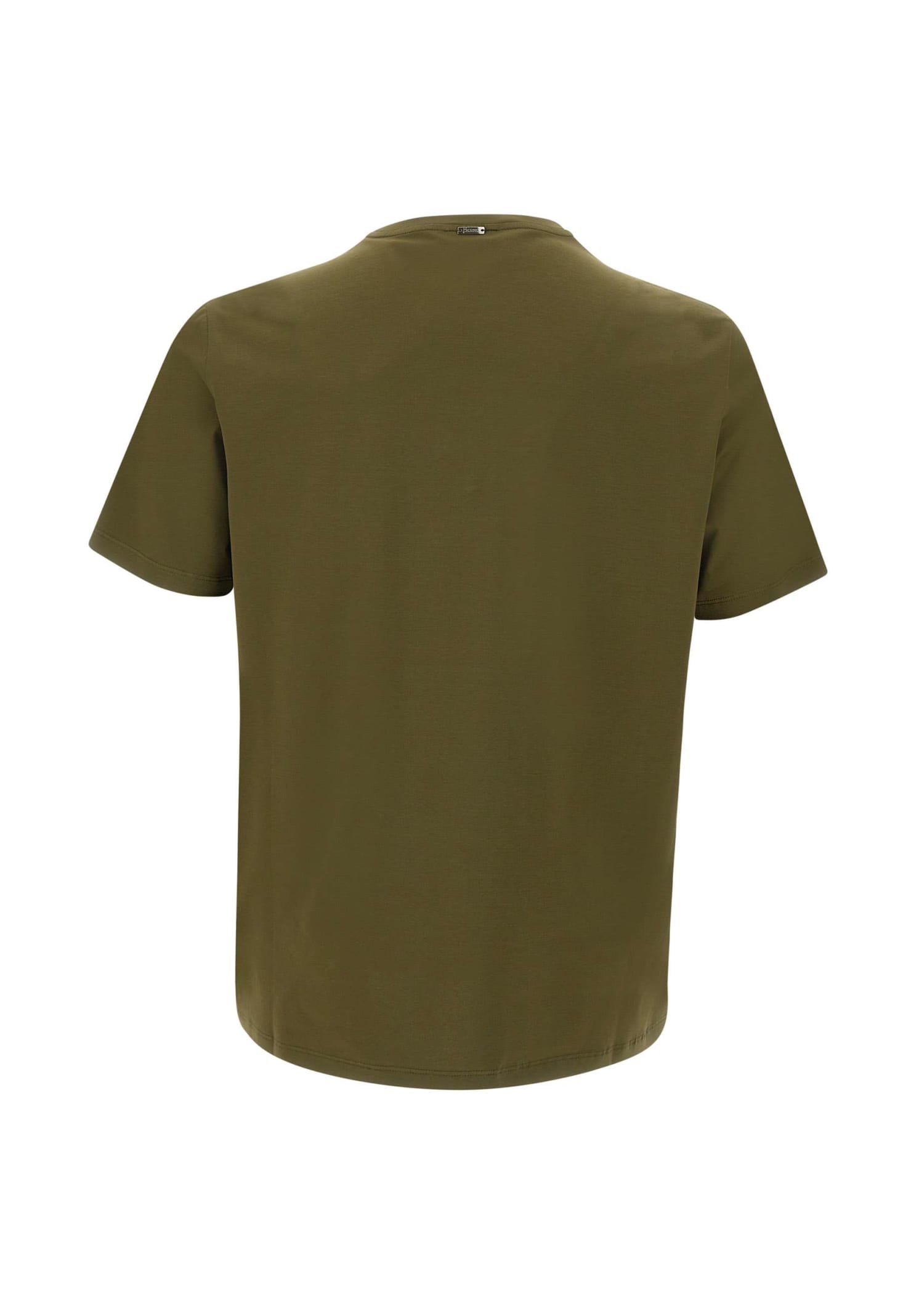 Shop Herno Superfine Cotton T-shirt In Green