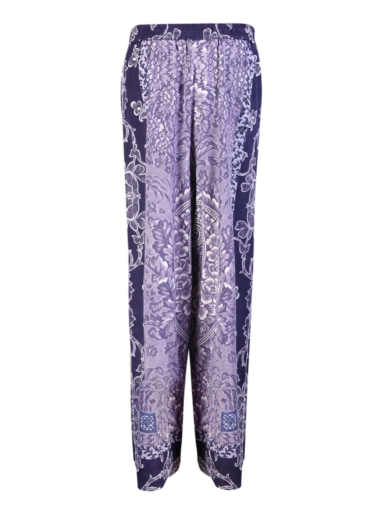 Shop Pierre-louis Mascia Adanastra Purple Trousers In Blue
