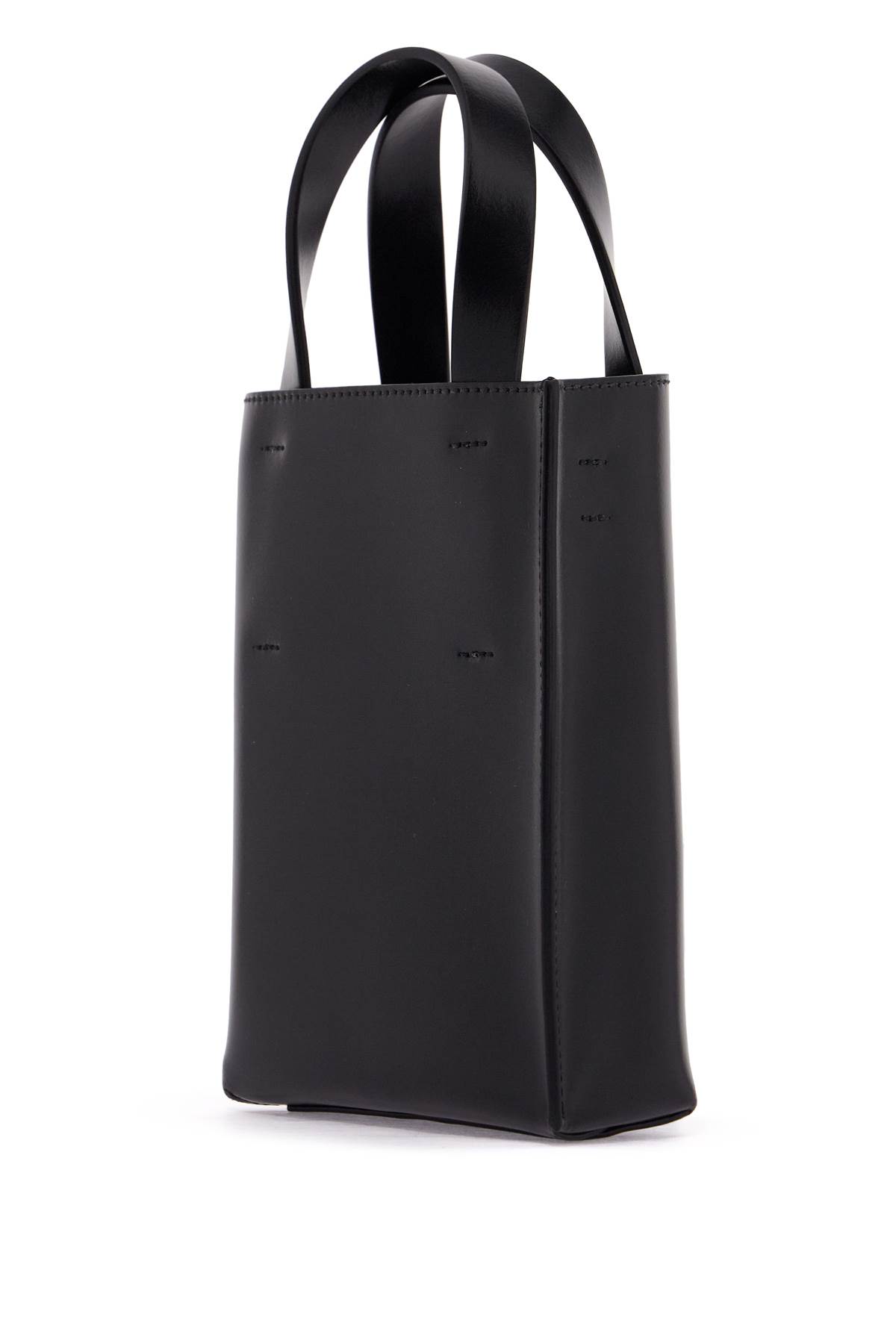 Shop Marni Nano Museo Tote Bag In Black (black)