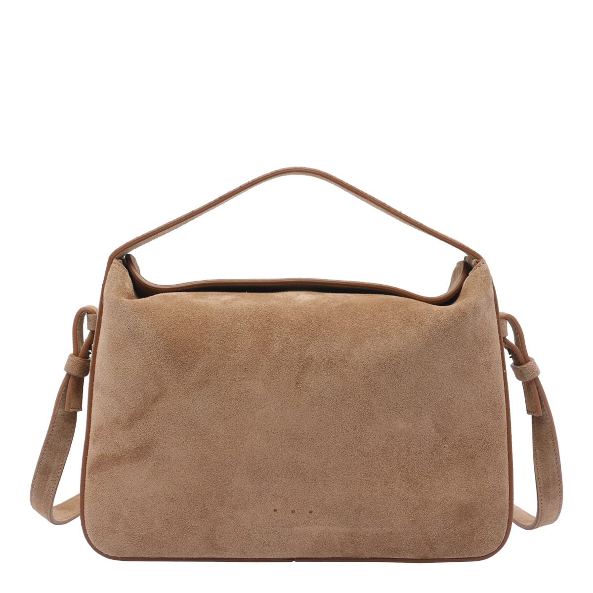 Aesther Ekme Top-handle Suede-leather Shoulder Bag In Brown