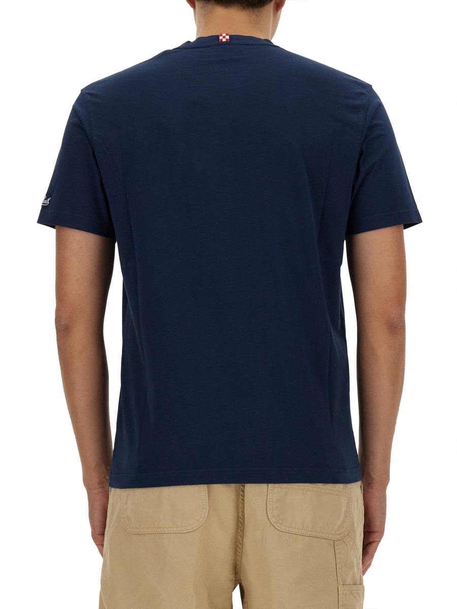 Shop Mc2 Saint Barth Cotton T-shirt In Blu