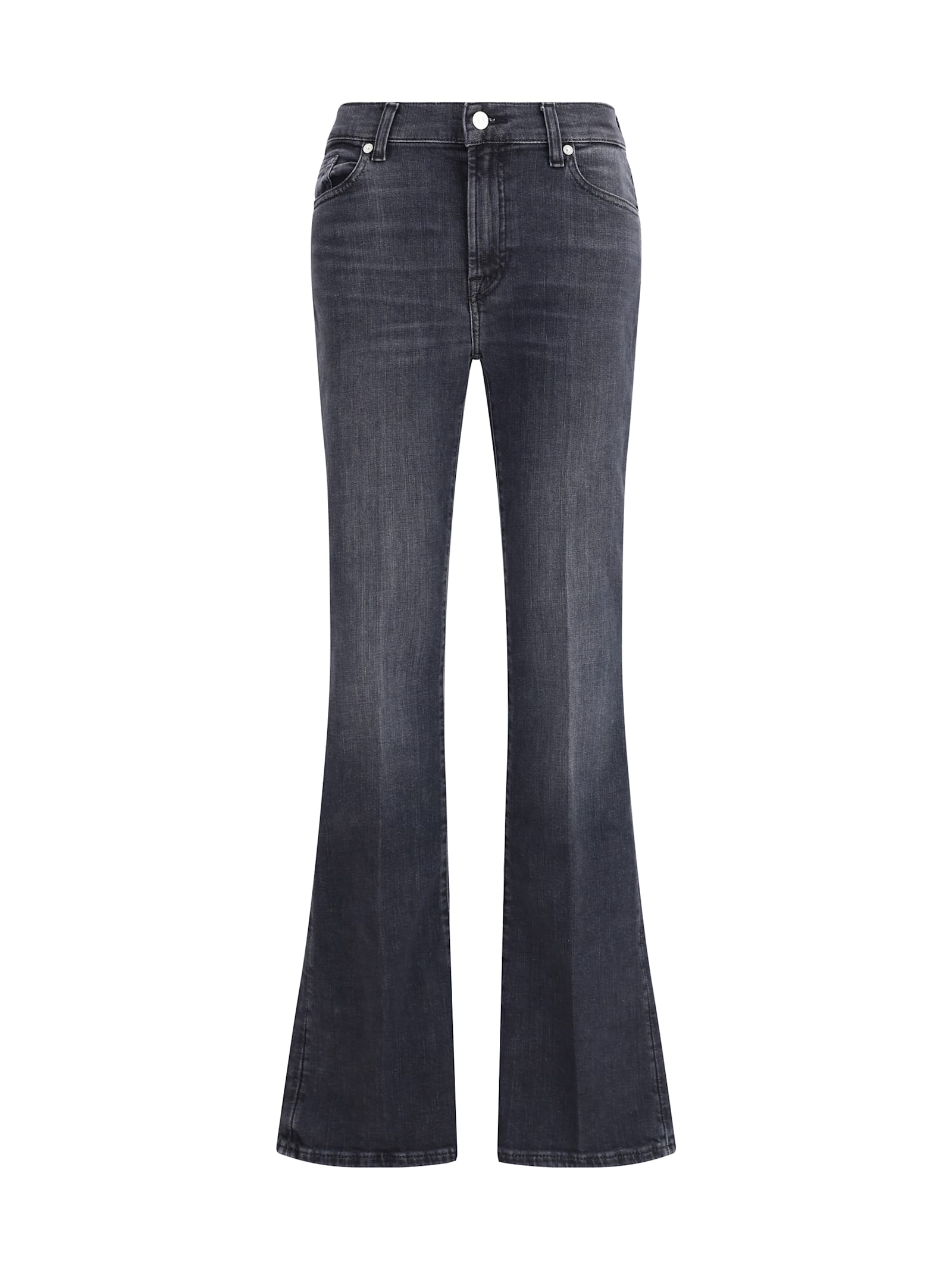 7 For All Mankind Slim Illusion Bootcut Jeans In Blue