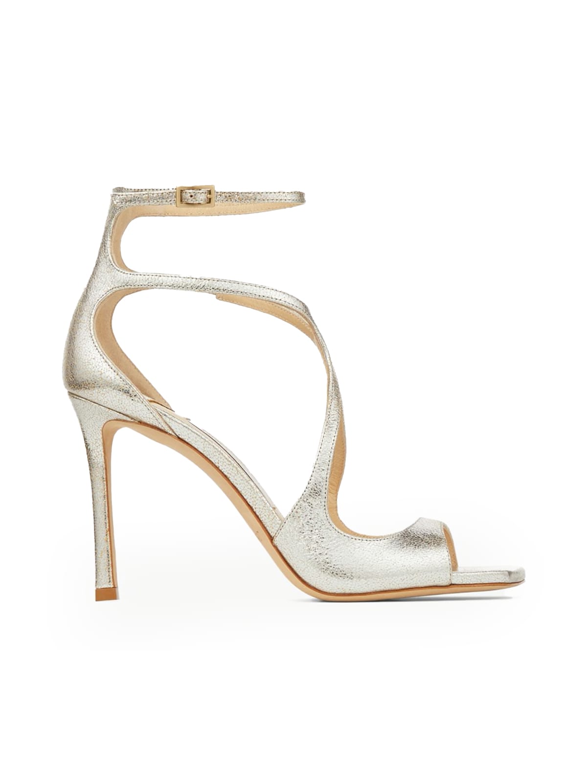 Shop Jimmy Choo Azia Sandals In Champagne