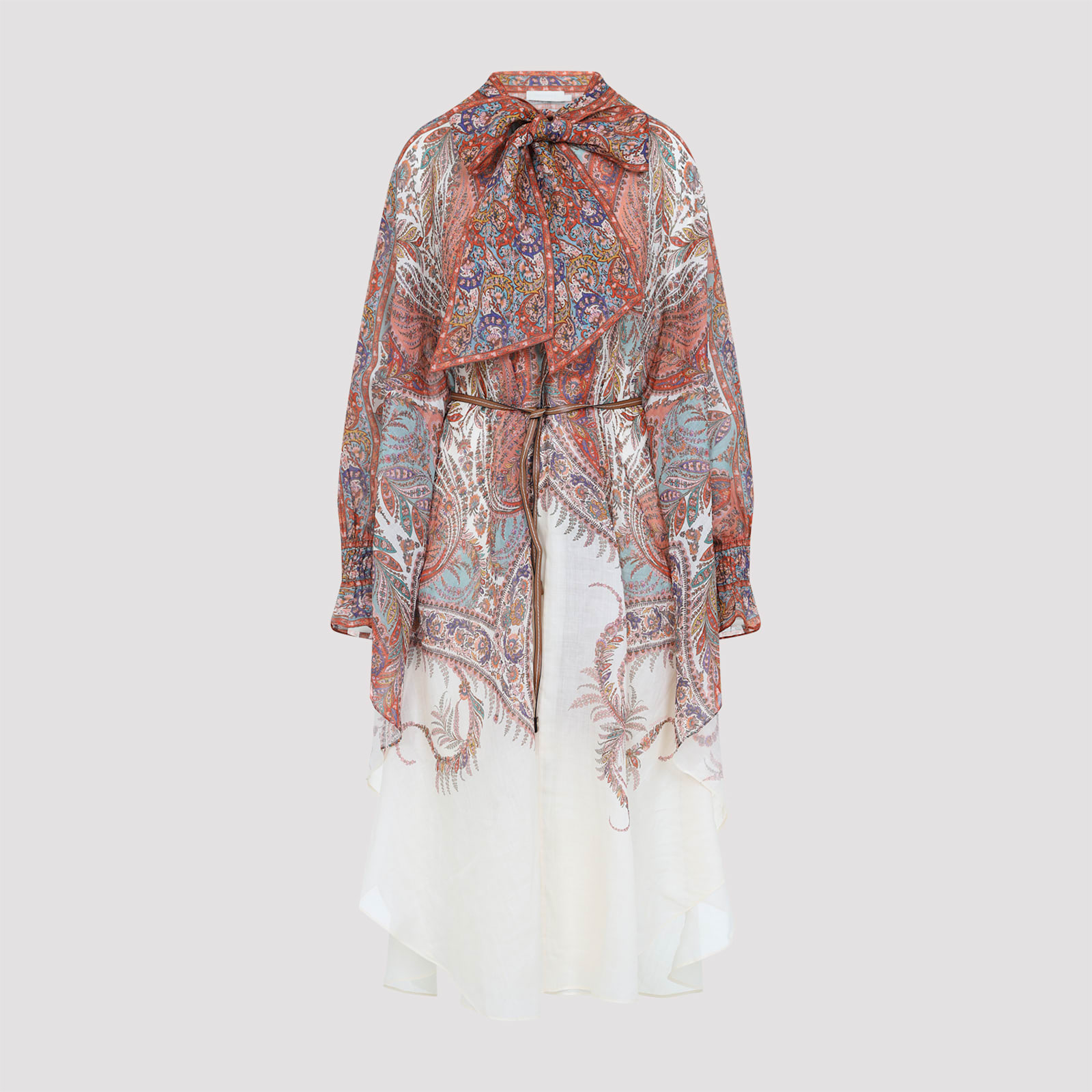 Zimmermann Layered Multicolour Dress With Paisley Patterns In Multi