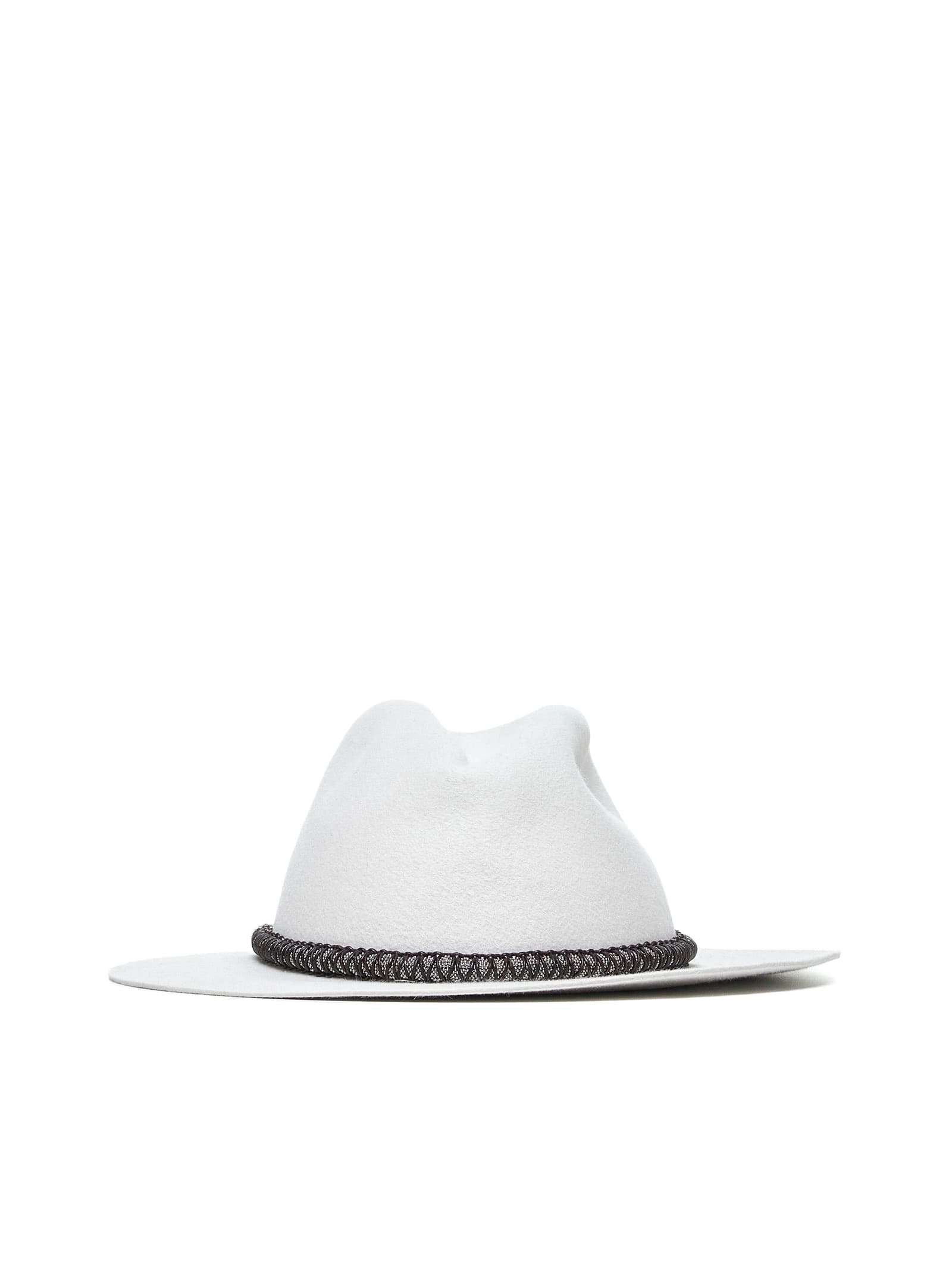 Shop Brunello Cucinelli Hat In Ivory