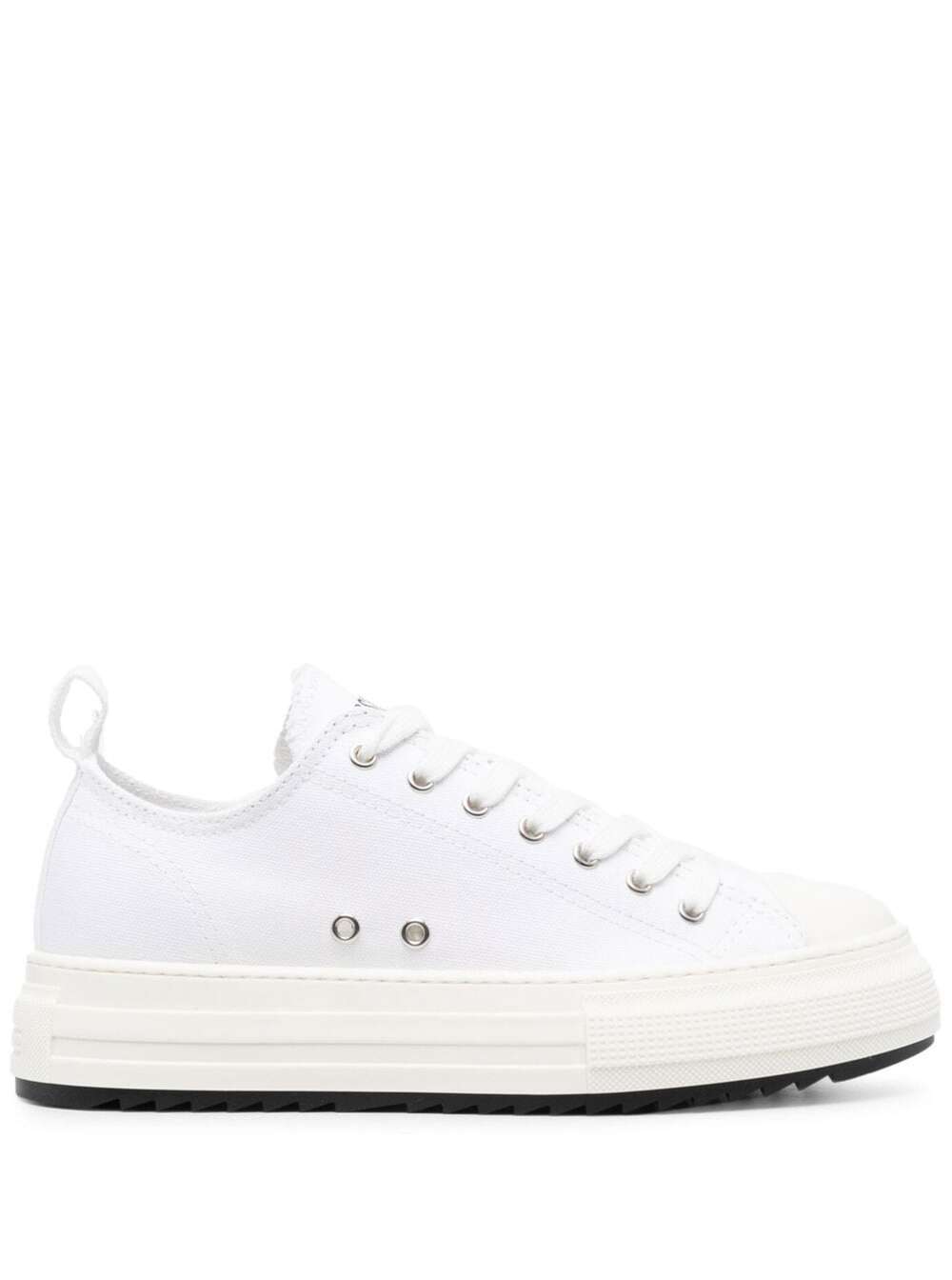 Dsquared2 Sneakers - Canvas+stampa Logo - White+black