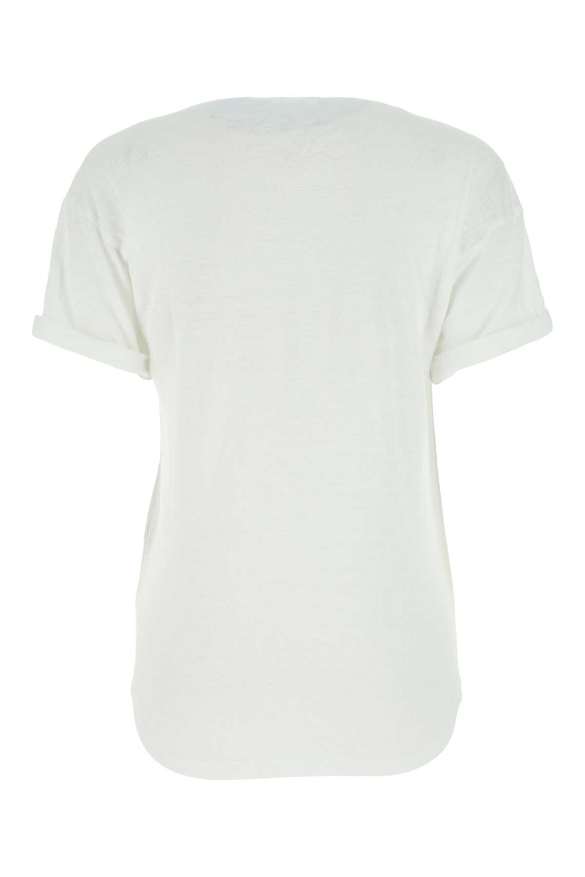 Marant Etoile White Linen Koldi T-shirt