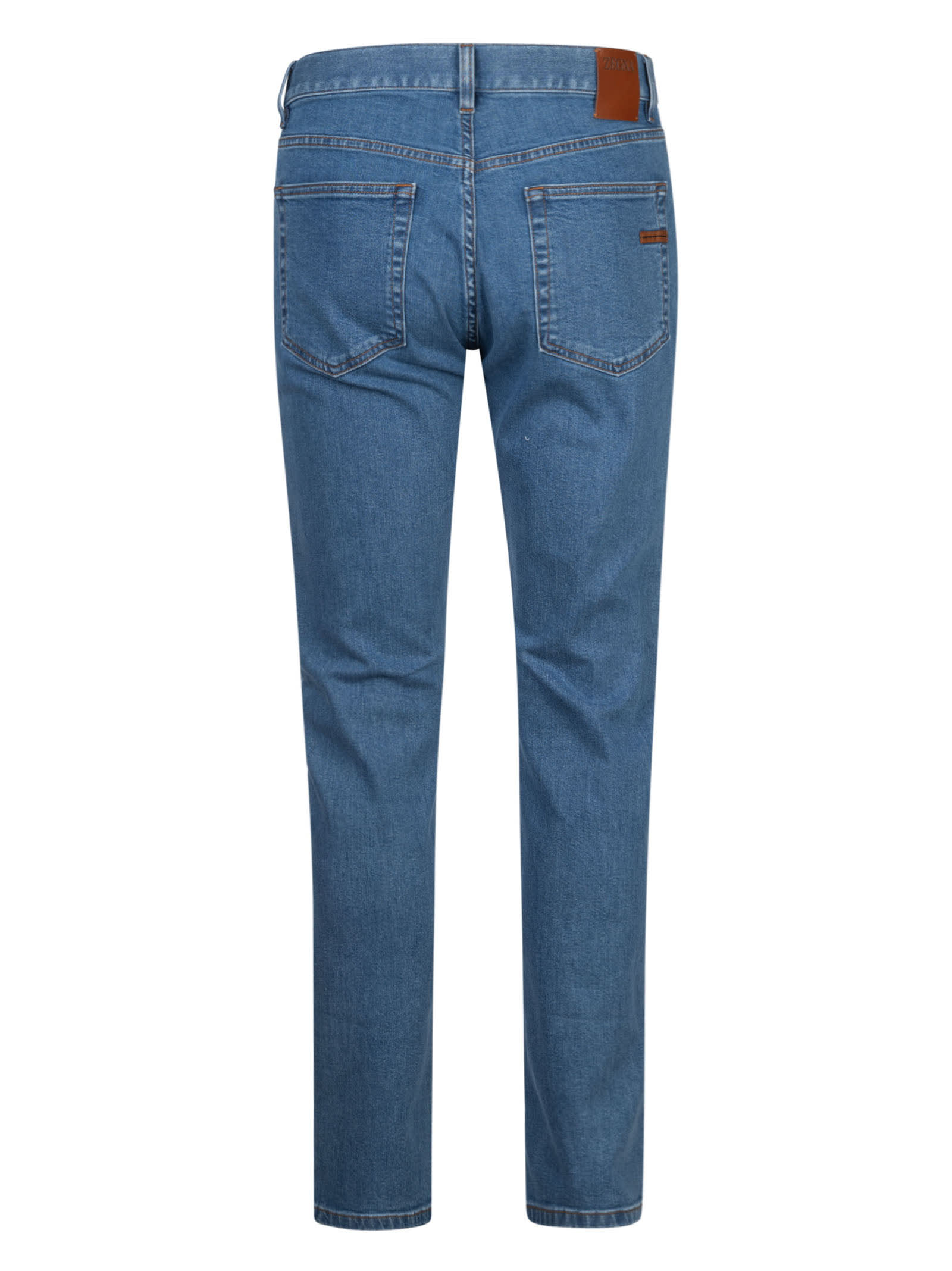 Shop Ermenegildo Zegna Classic 5 Pockets Jeans In Denim