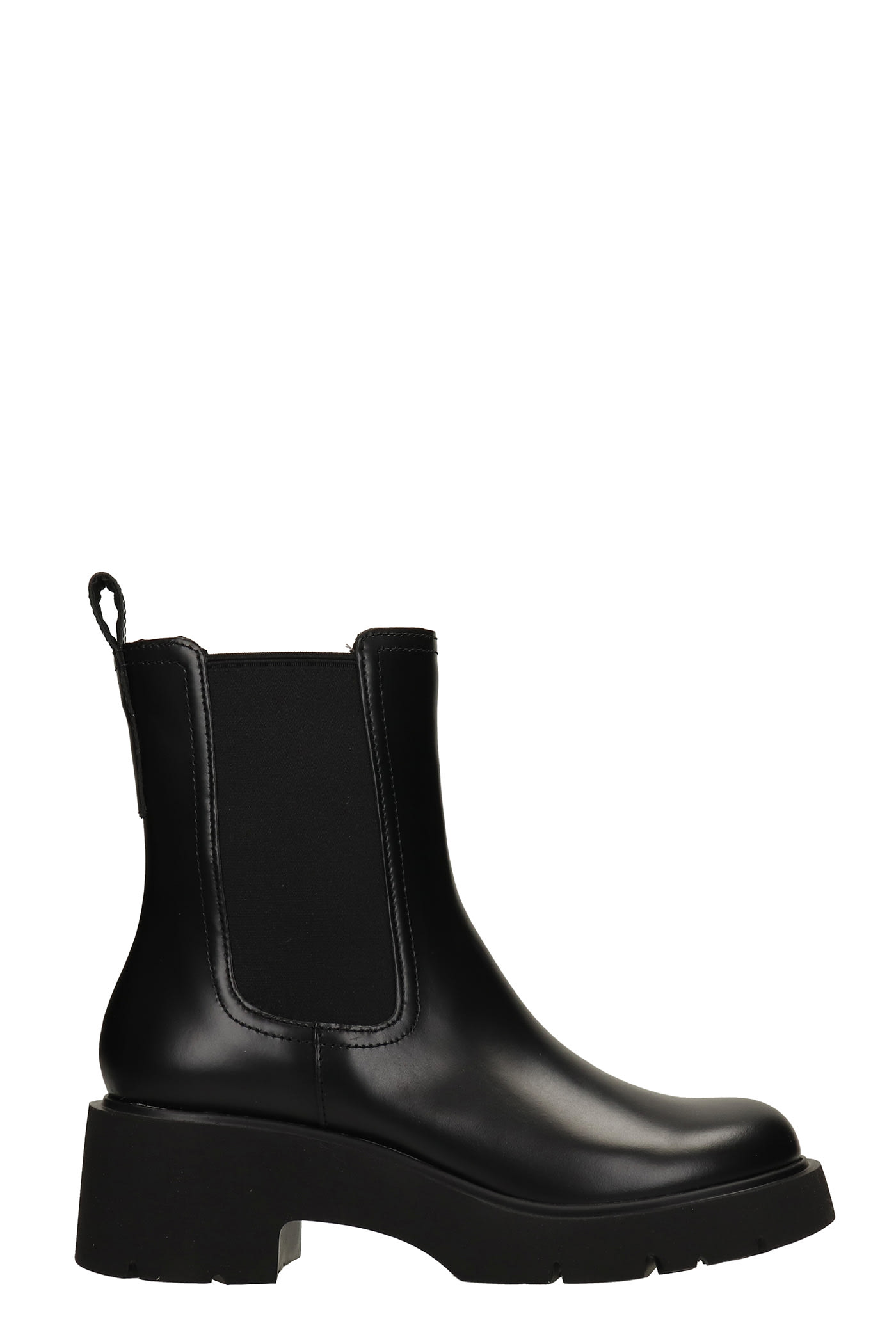 Camper Milah Combat Boots In Black Leather