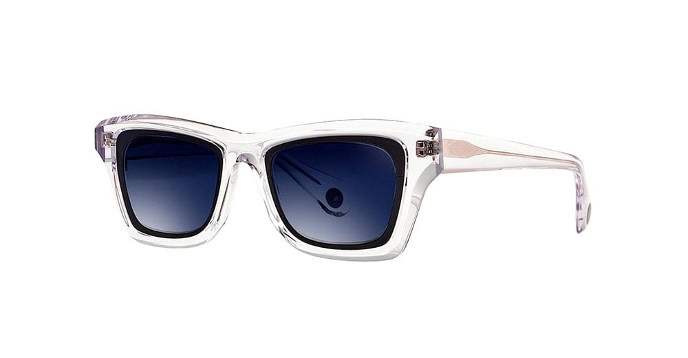 Shop Theo Eyewear Mille+95 - 2 Sunglasses In Transparent
