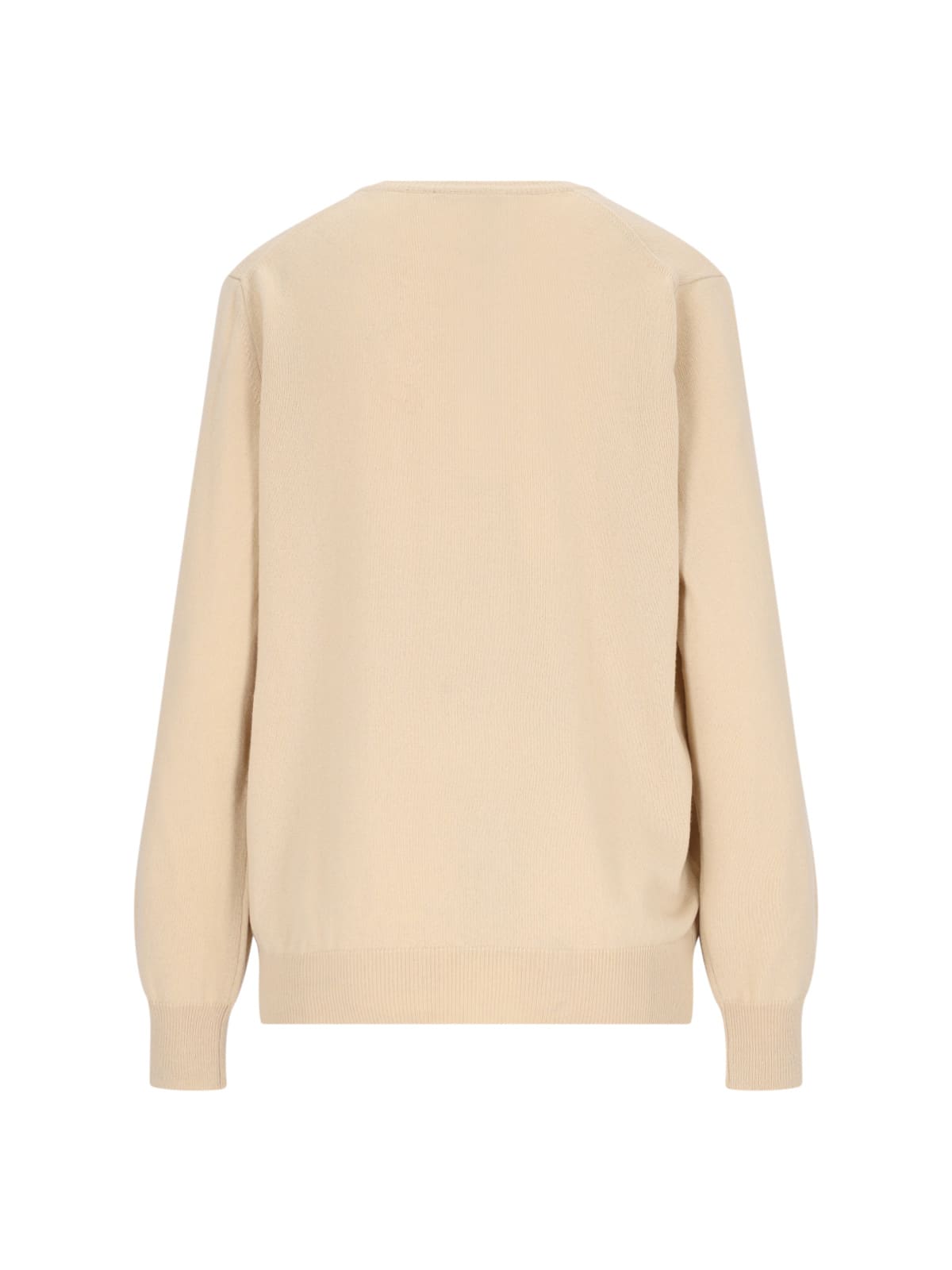 Shop Canessa V-neck Sweater In Beige