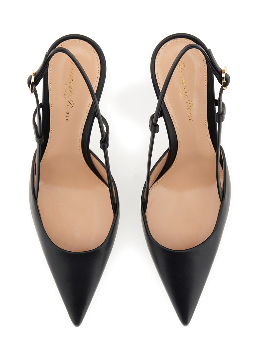 Gianvito Rossi Pumps Ribbon With Back Strap In Black