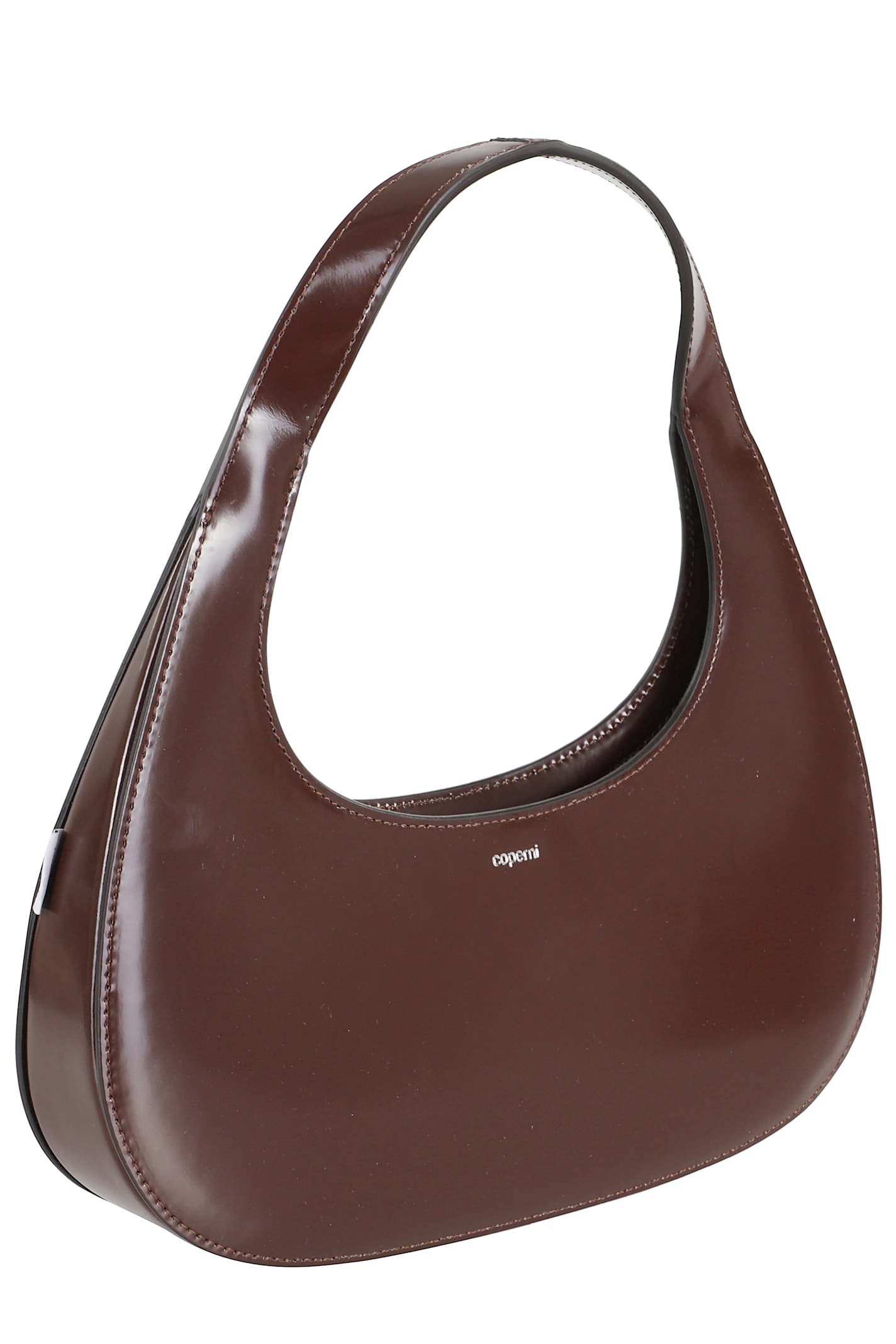 Coperni Leather Embossed Tote Bag In Brown