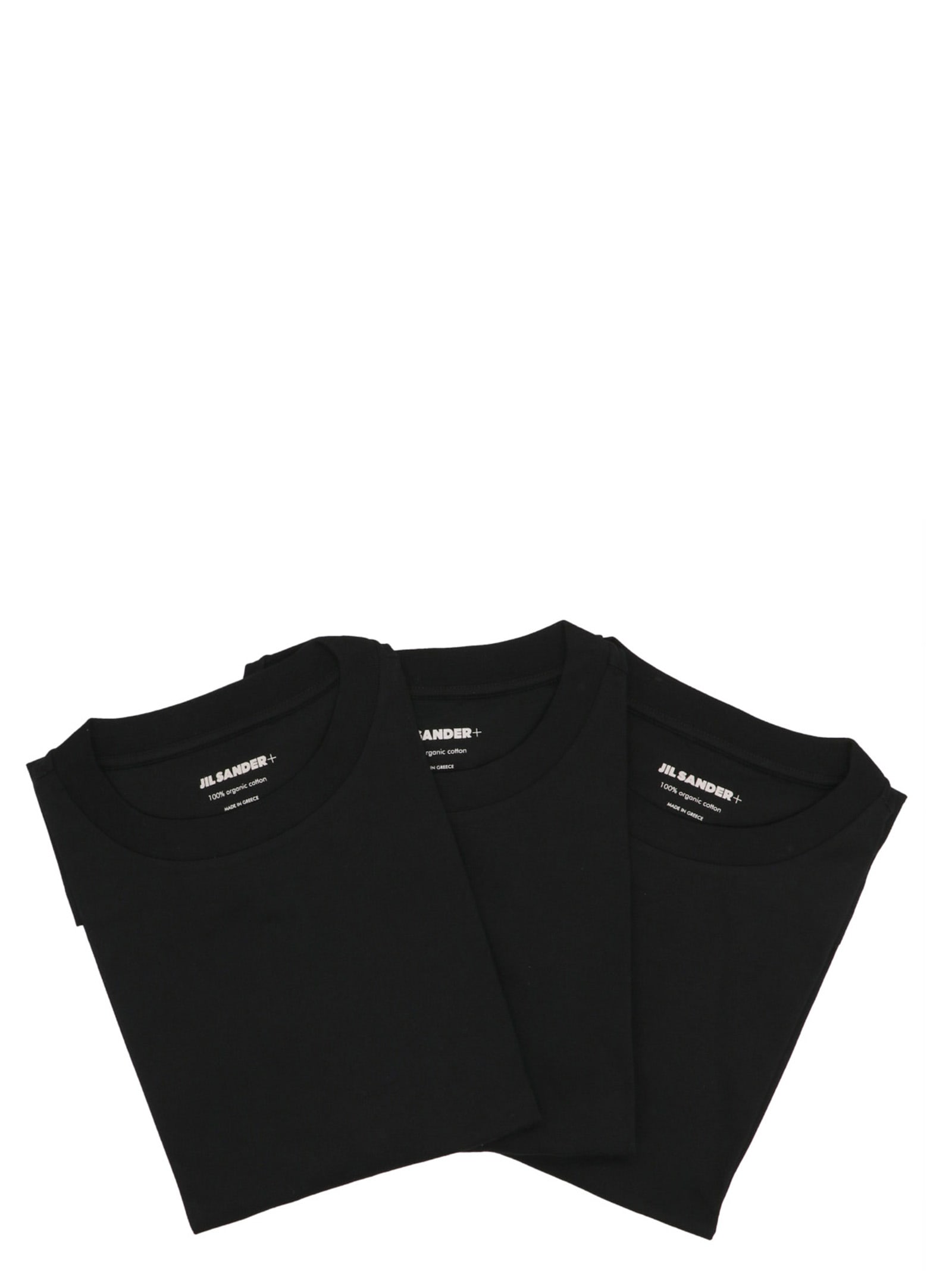 Shop Jil Sander Logo T-shirt Pack Of 3 In Black