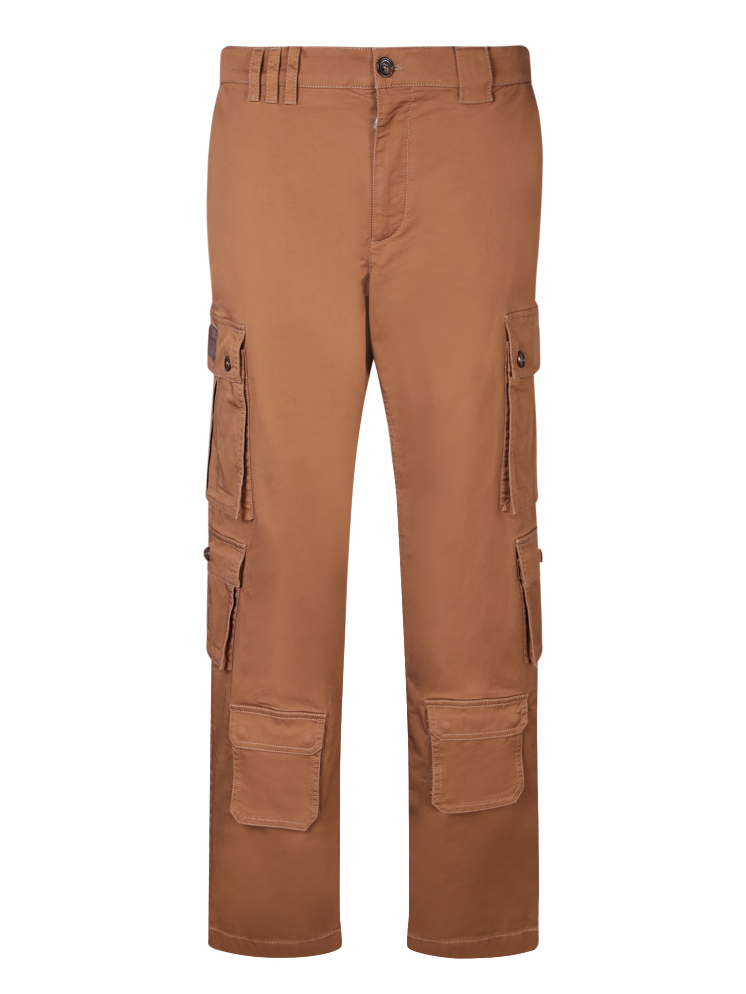 Shop Dolce & Gabbana Beige Cargo Pants