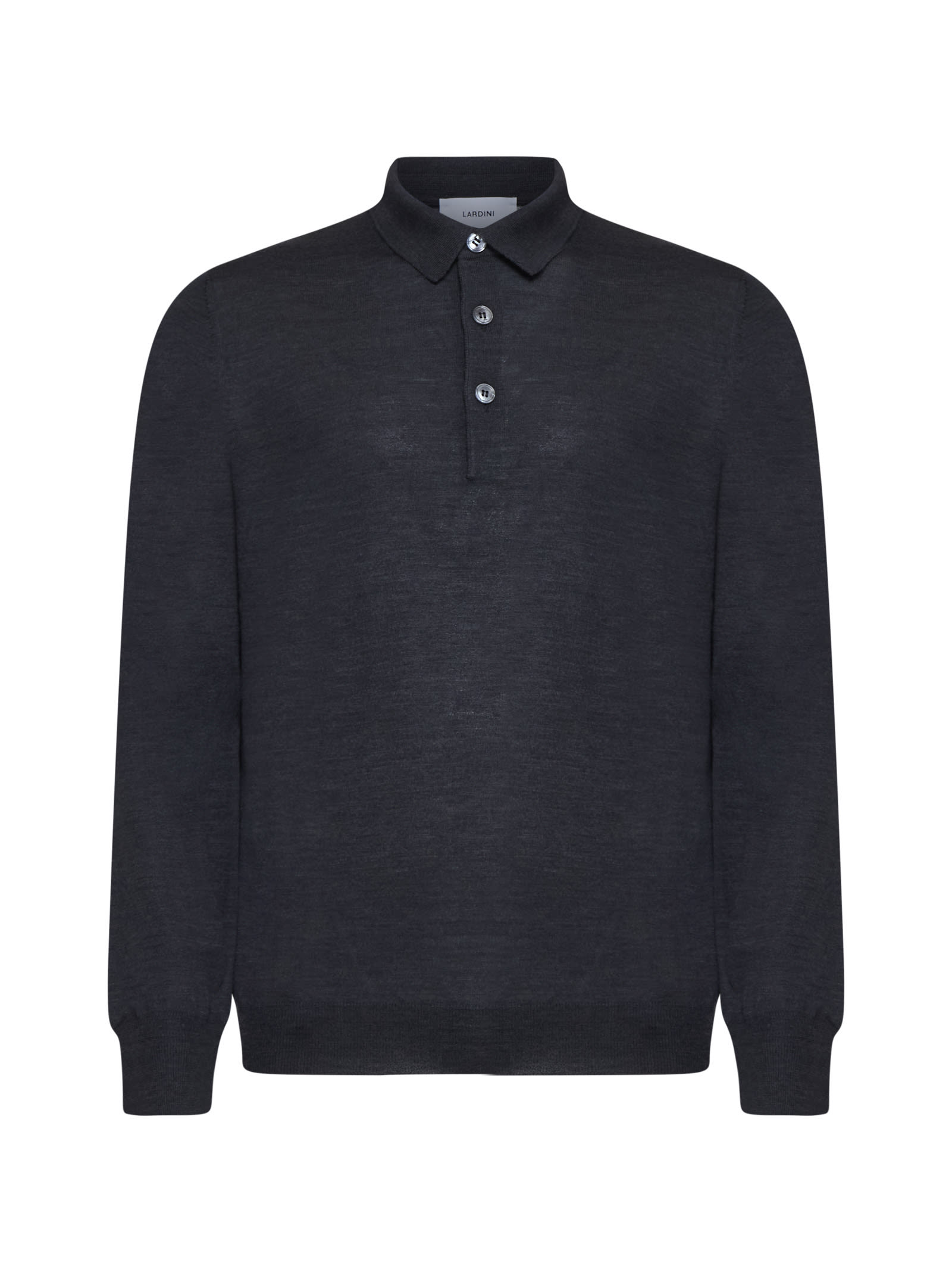 Shop Lardini Polo Shirt In Grigio Antracite