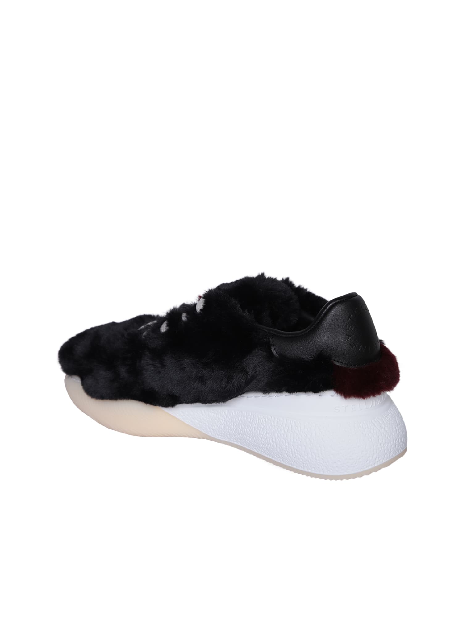 Stella Mccartney Loop Black/ Bordeaux Sneakers In Bordeaux