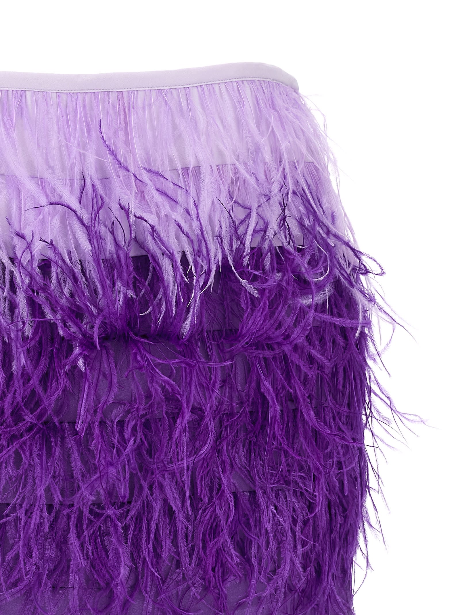 Shop Twinset Myfo Mini Skirt In Purple