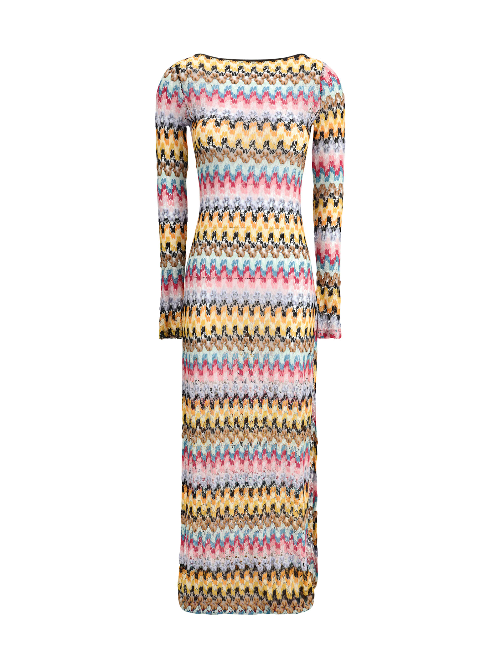 Long Dress With Zigzag Pattern