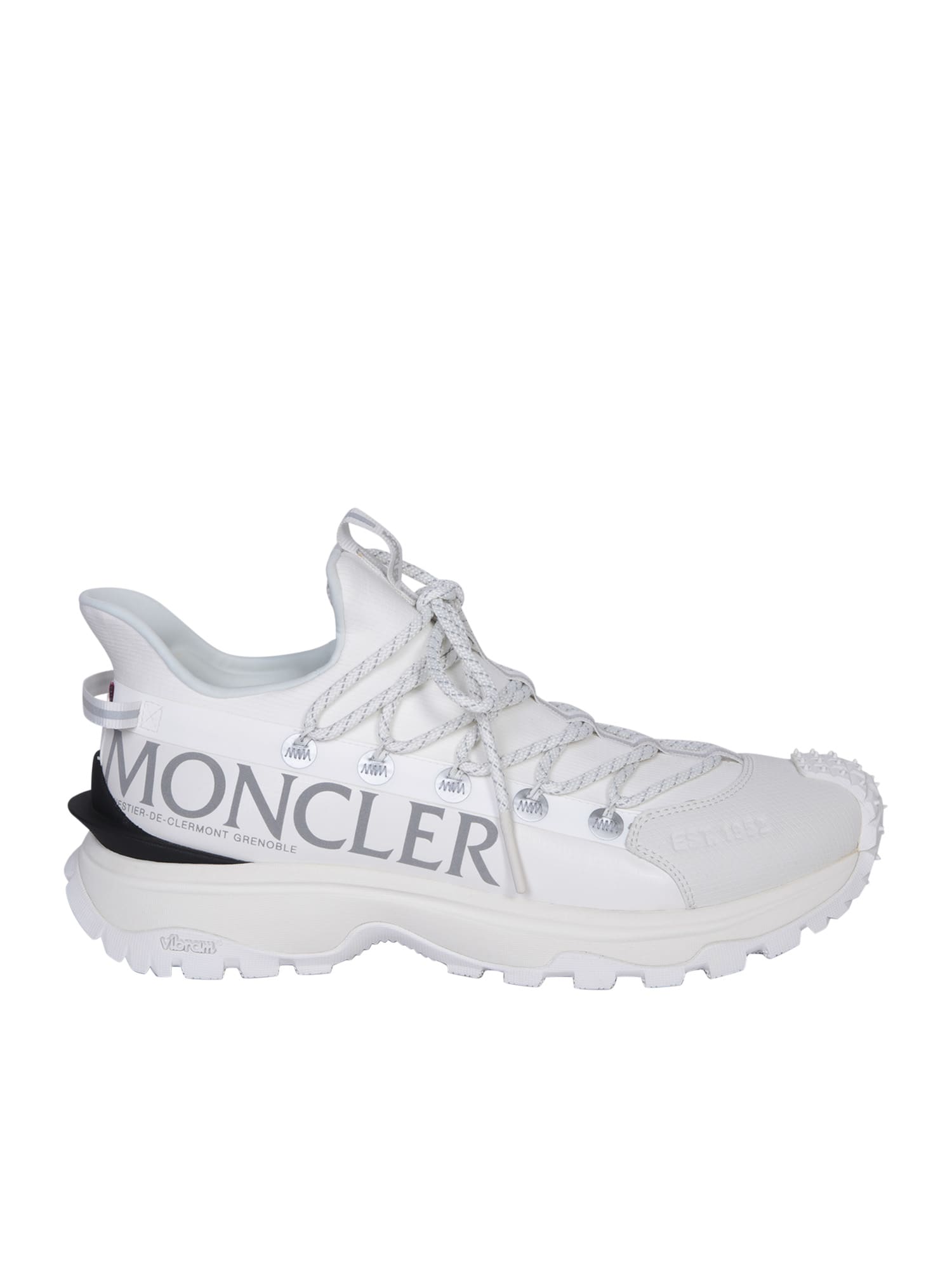 Shop Moncler Trailgrip Lite2 Low White Sneakers
