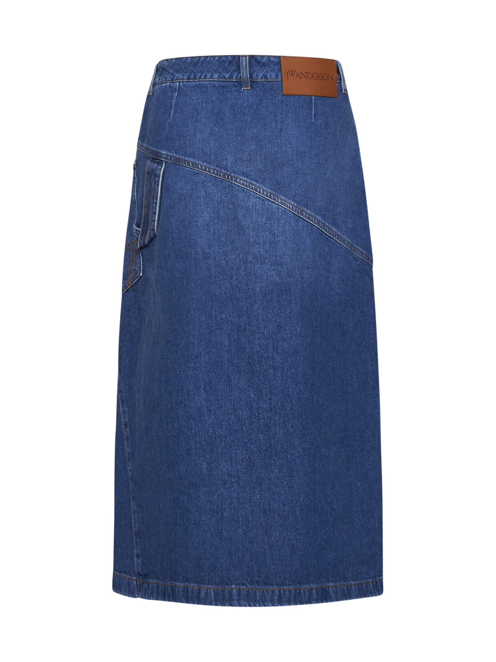 Shop Jw Anderson Skirt In Blue