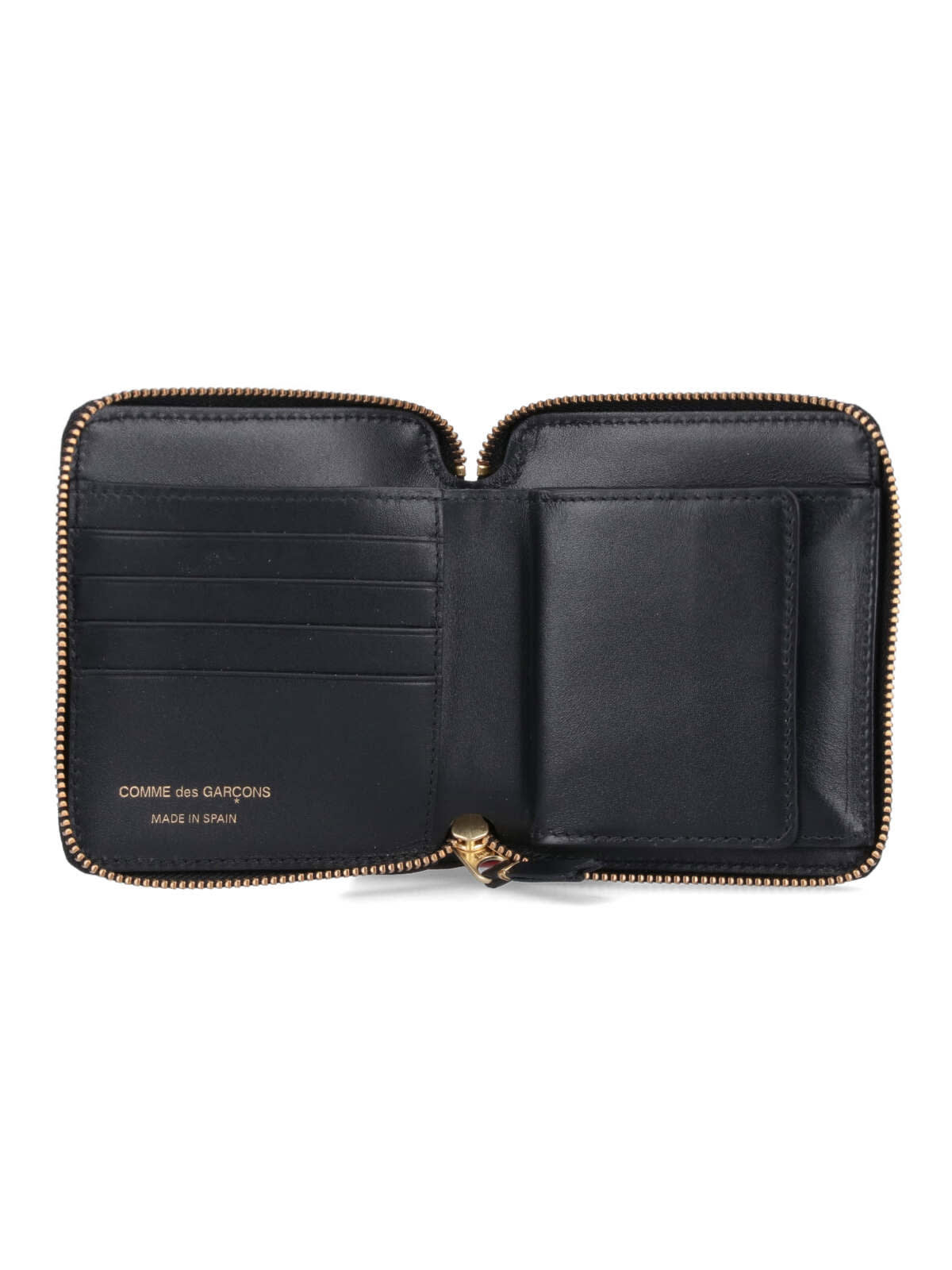 Shop Comme Des Garçons Zip-around Wallet In Black