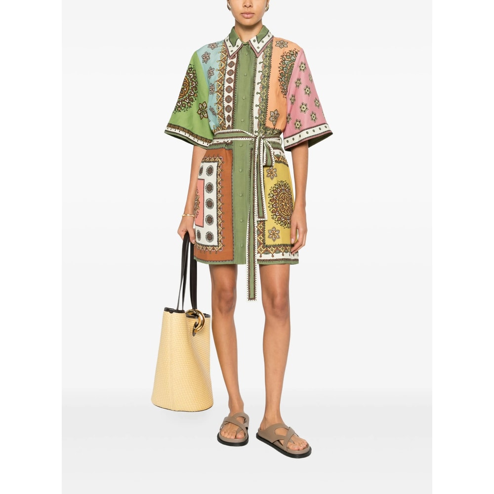 Alemais Contina Printed Mini Dress In Multi