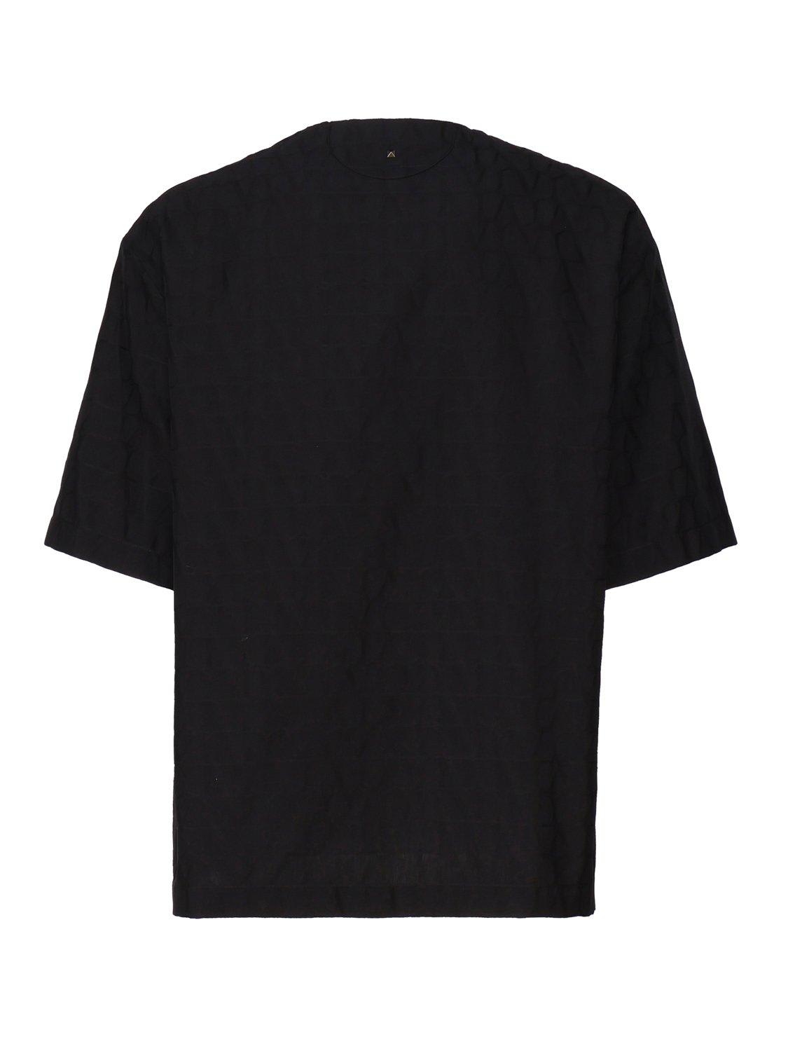 Shop Valentino Toile Iconographe Crewneck Short-sleeved T-shirt In Black