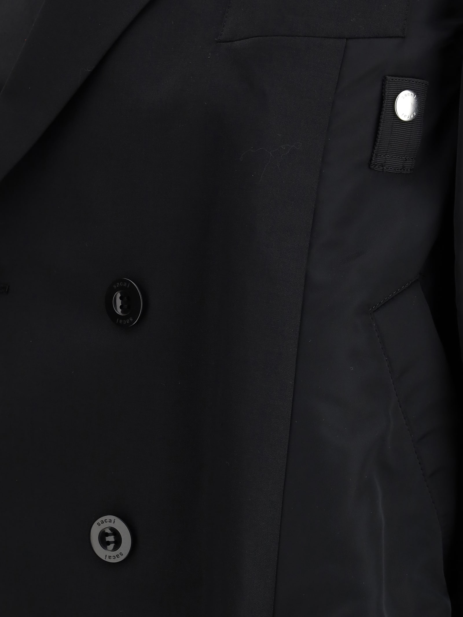 Sacai Bomber Jacket In Black