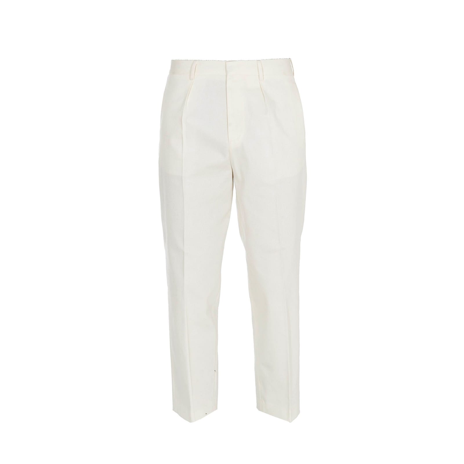 GCDS Cropped Cotton Trousers
