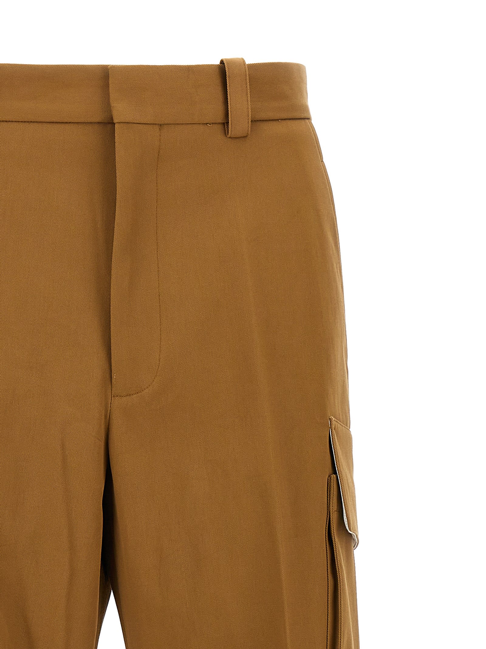 Shop Victoria Beckham Cargo Pants In Beige