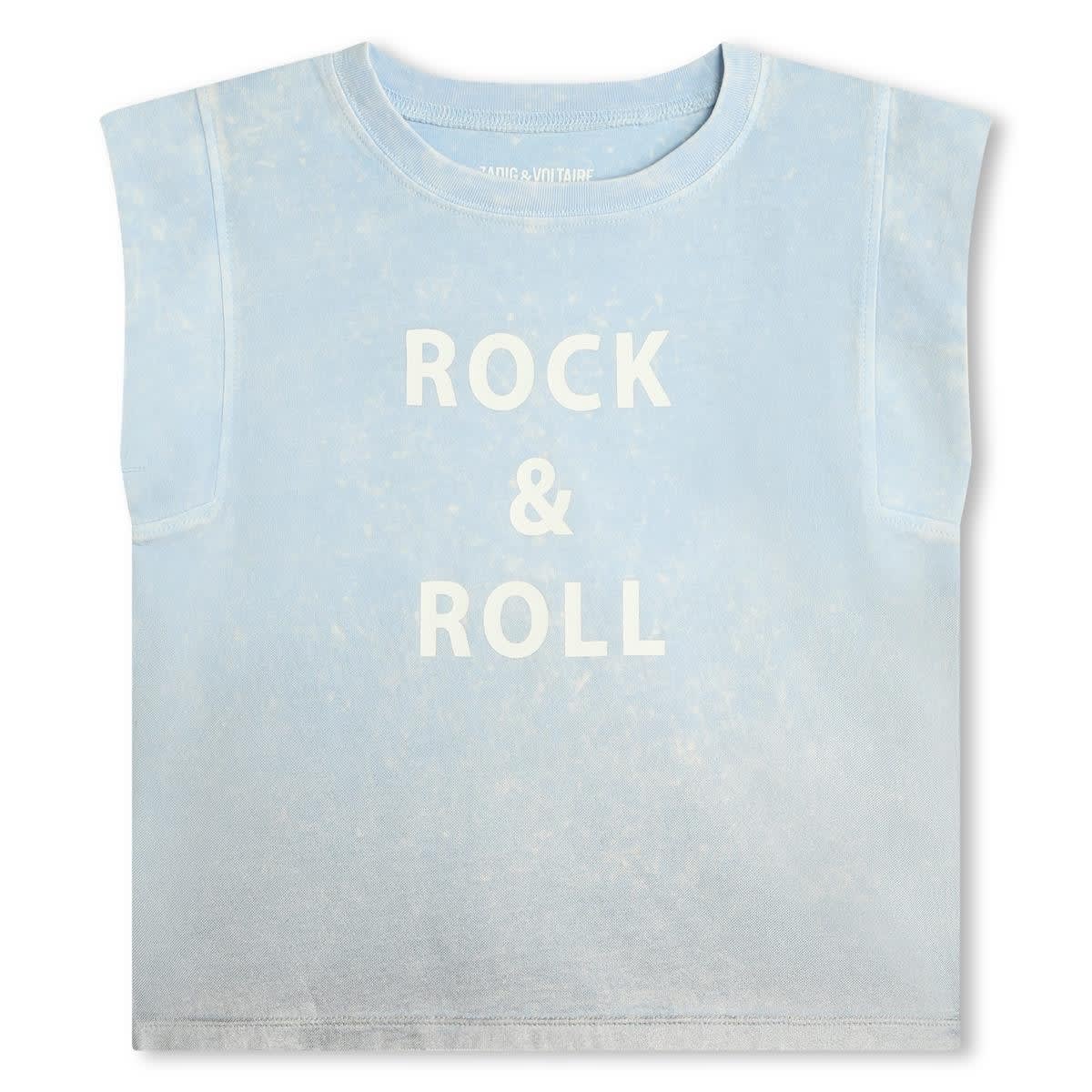 Shop Zadig &amp; Voltaire T-shirt Con Stampa In Light Blue
