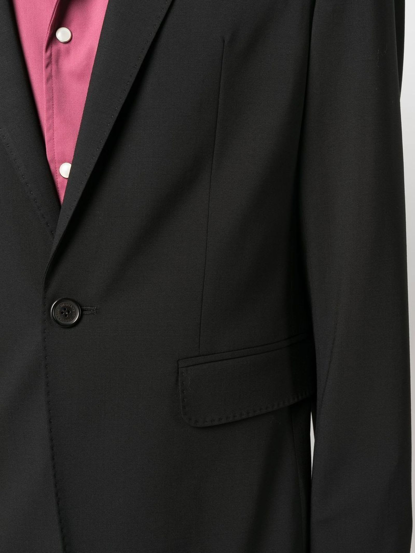 Shop Dsquared2 Black Virgin Wool Blend Single-breasted Suit