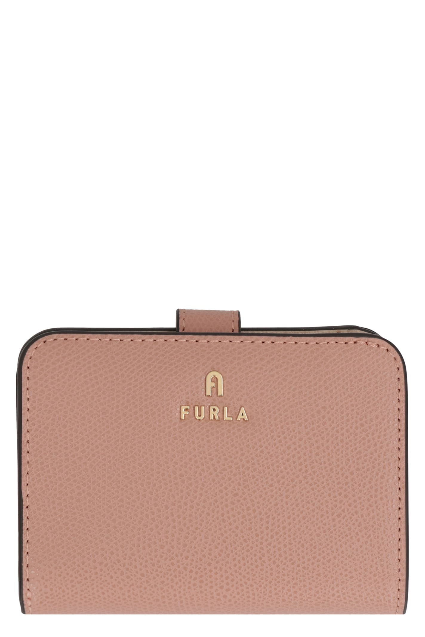 Furla Camelia Leather Wallet In Pink