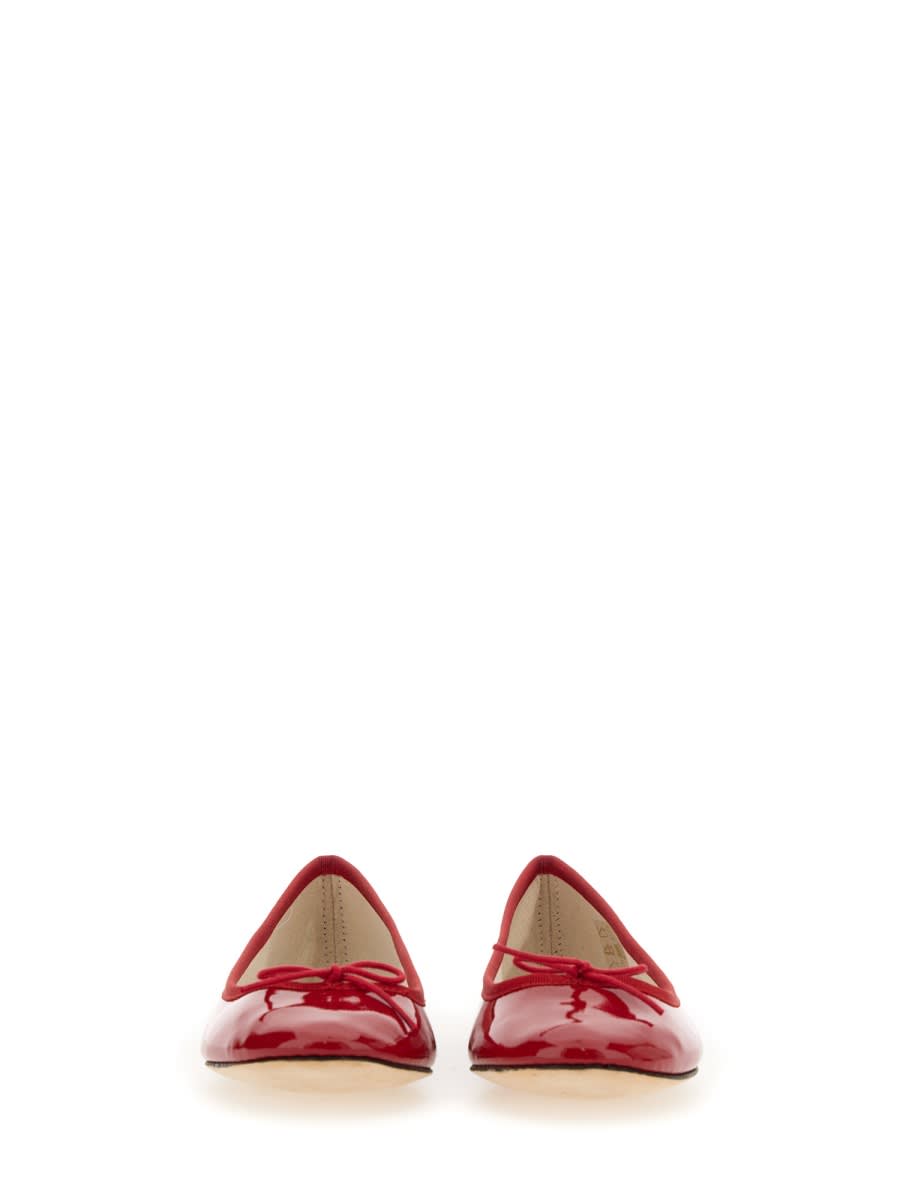Repetto Red Brigitte Pointy Toe Ballerina Flats In Red