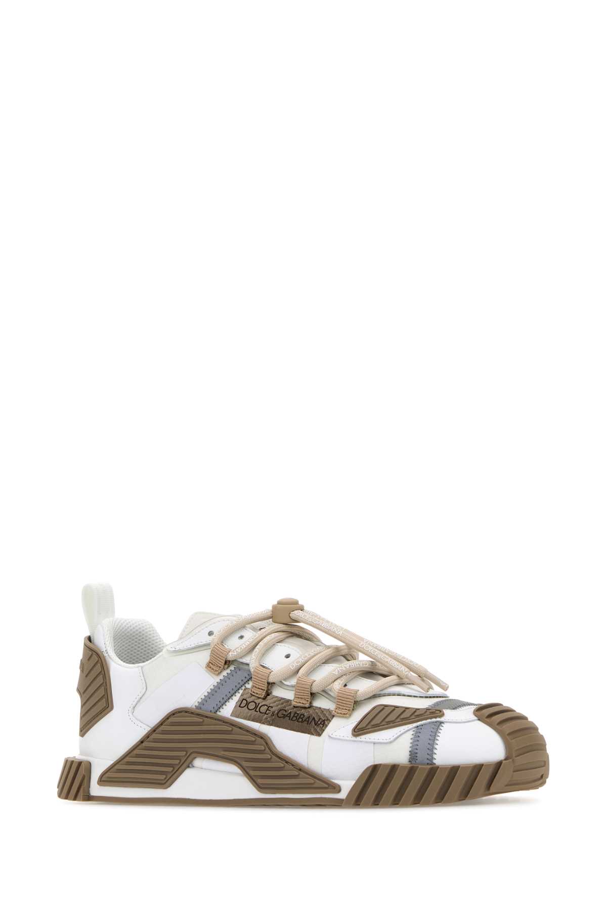 Shop Dolce & Gabbana Two-tone Ns1 Sneakers In Bianco