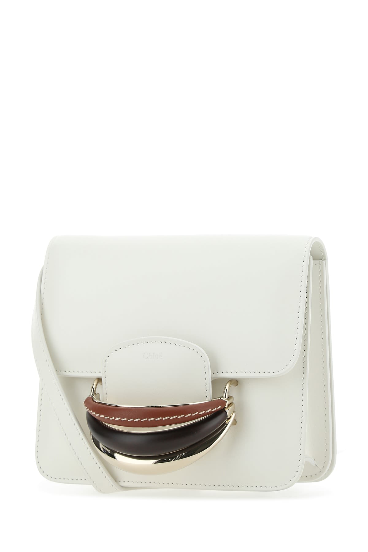 Chloé Chloe Women Ivory Leather Kattie Clutch In 101