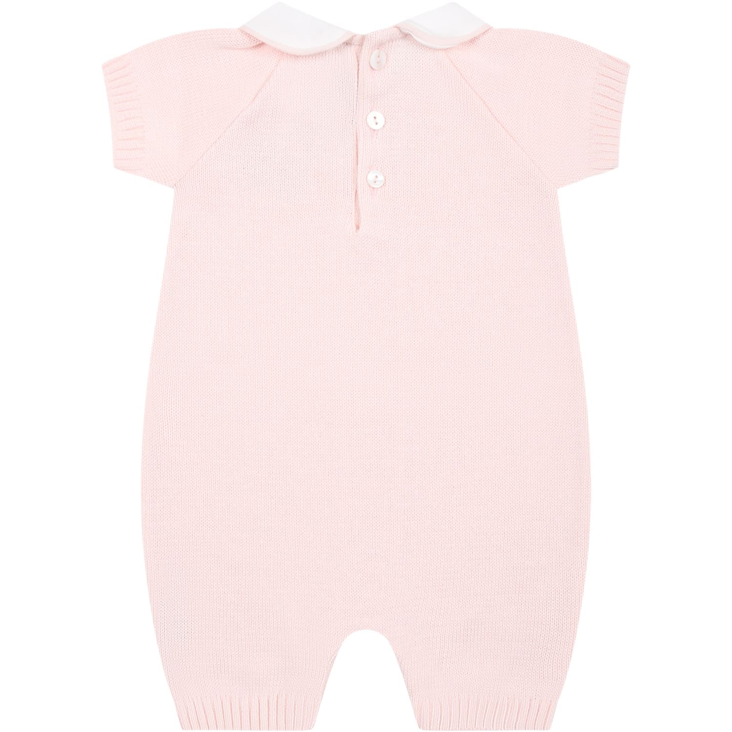 Shop Little Bear Pink Romper For Baby Girl