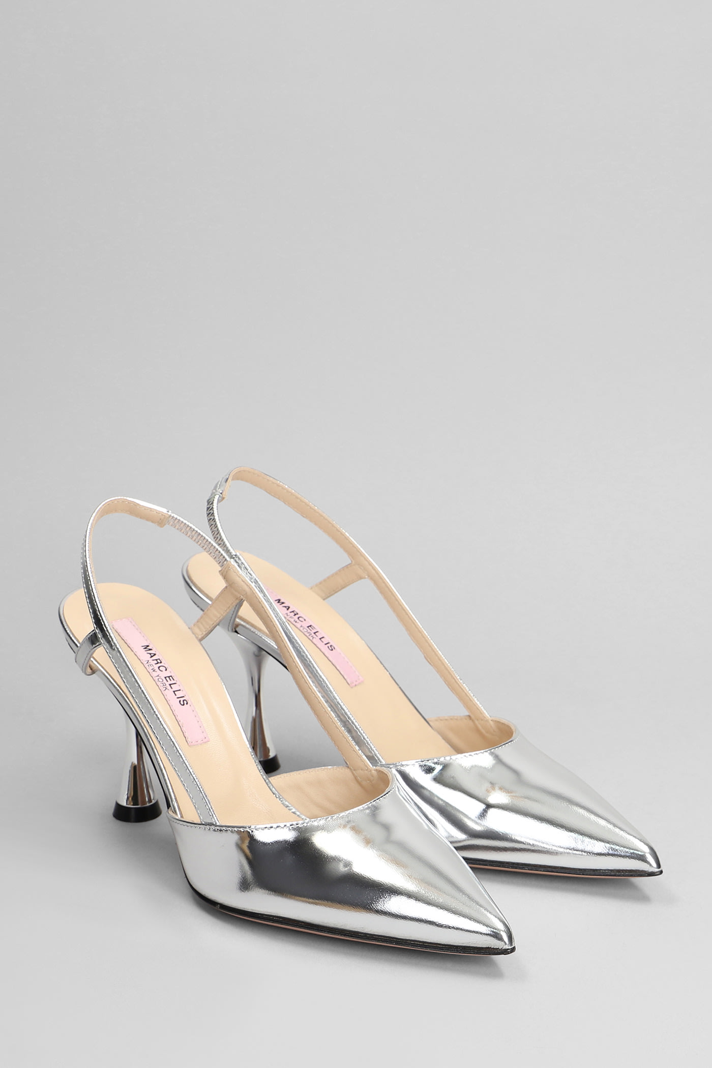 Shop Marc Ellis Pumps In Silver Leather