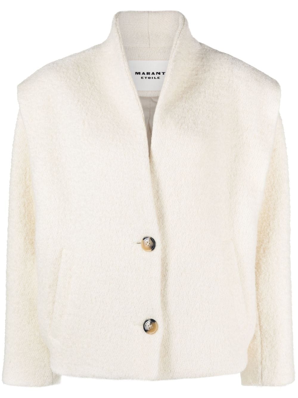 Isabel Marant Étoile Drogo Wool Blend Jacket In Ec Ecru