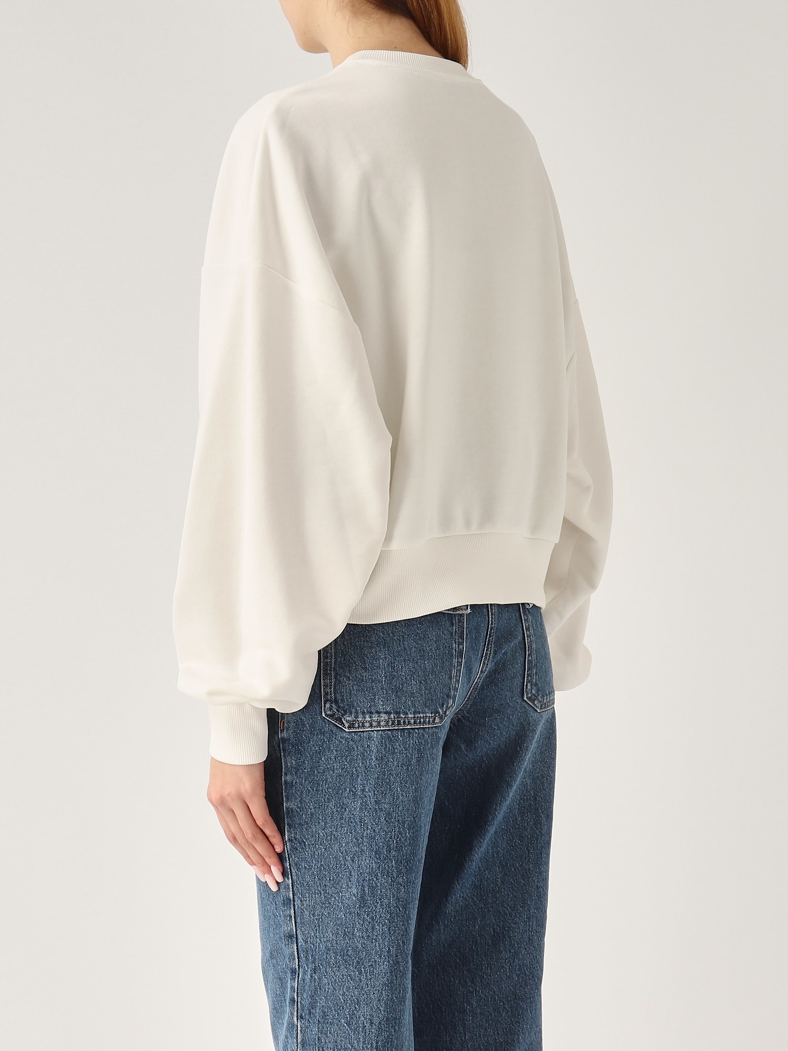 Elisabetta Franchi Cotone Hoodie In White