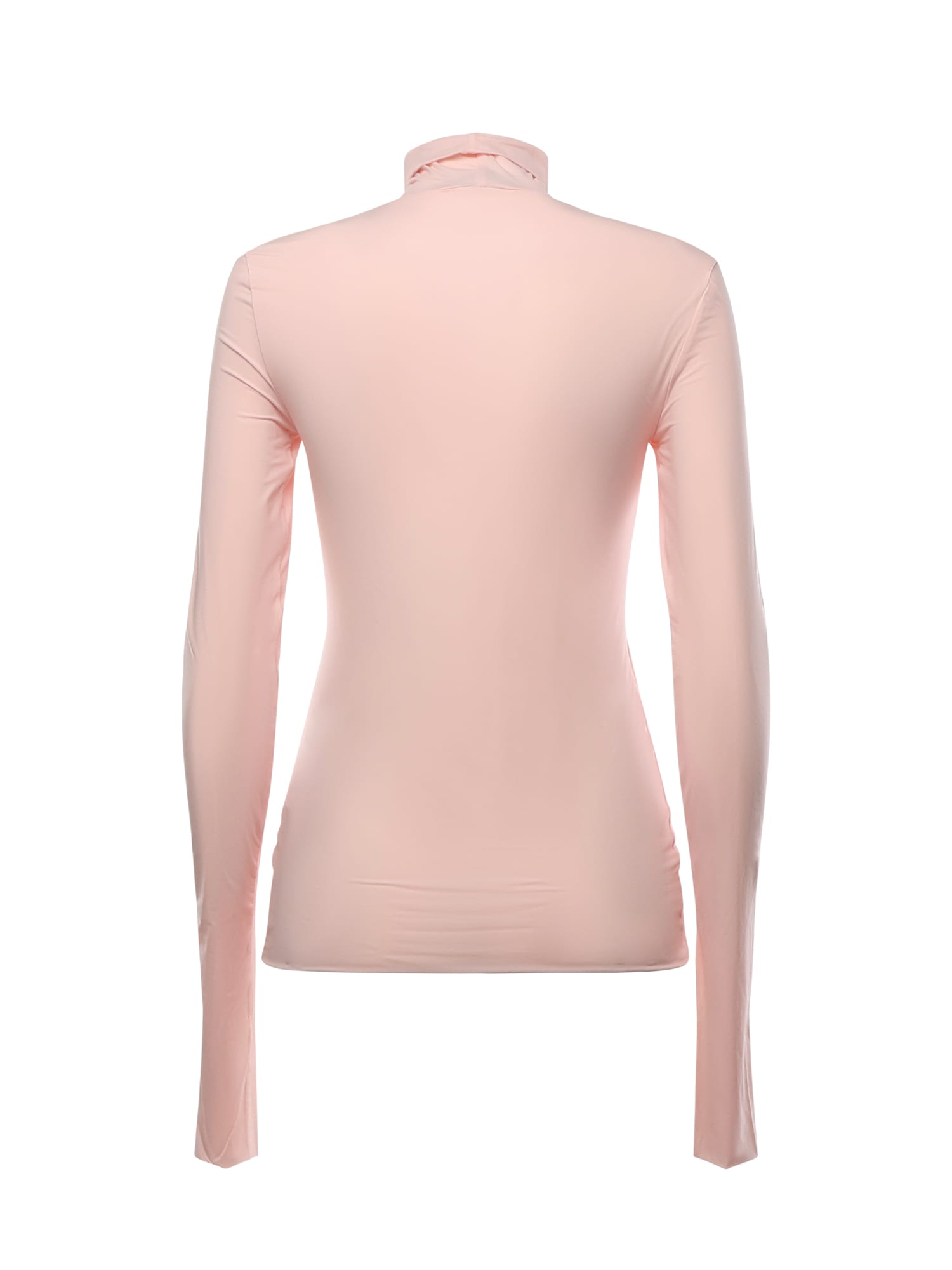 Sportmax Jersey Turtleneck Sock In Pink