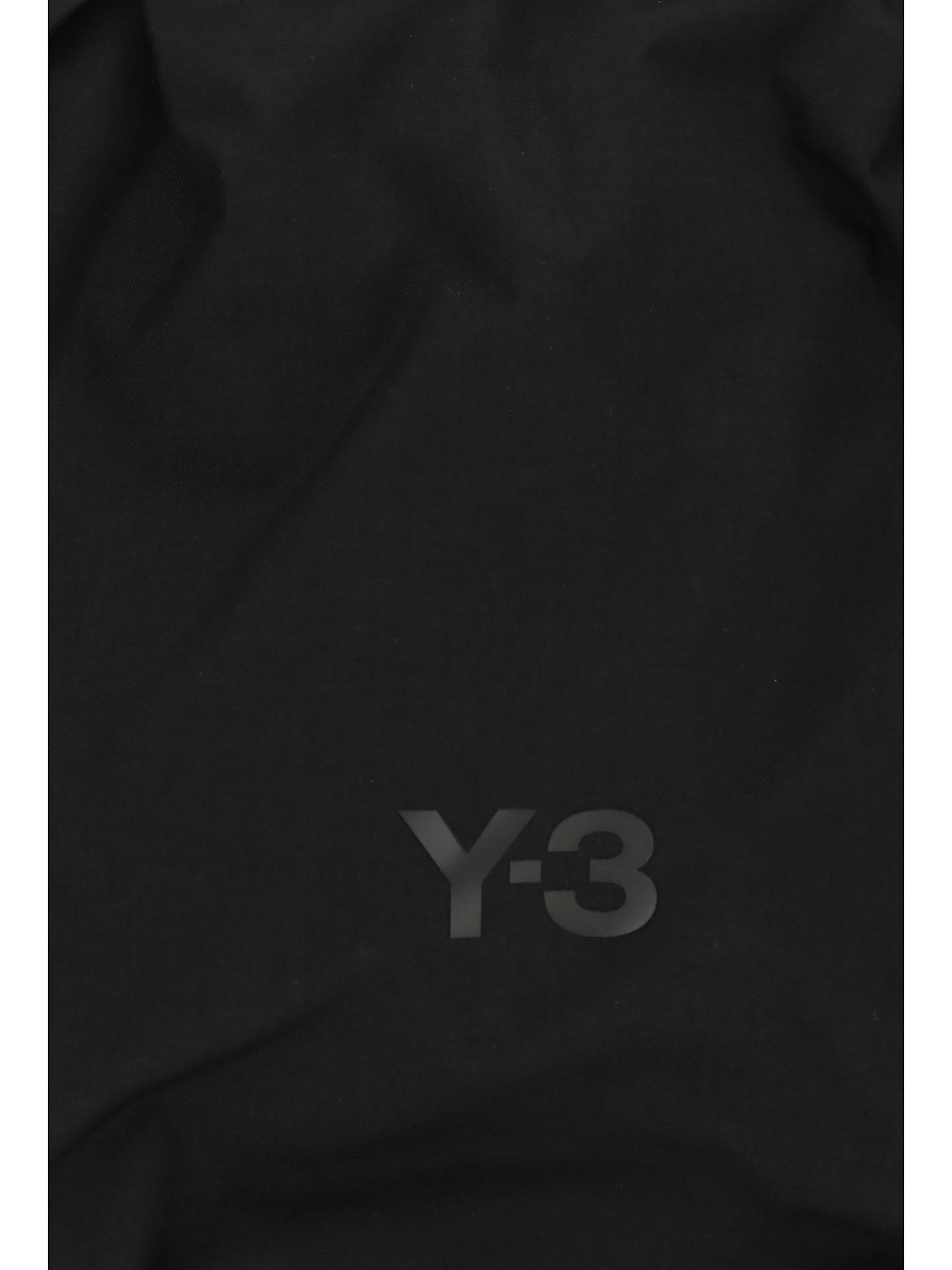 Y-3 Functional Cordura Backpack With Embossed Logo And Adjustable Features In Black