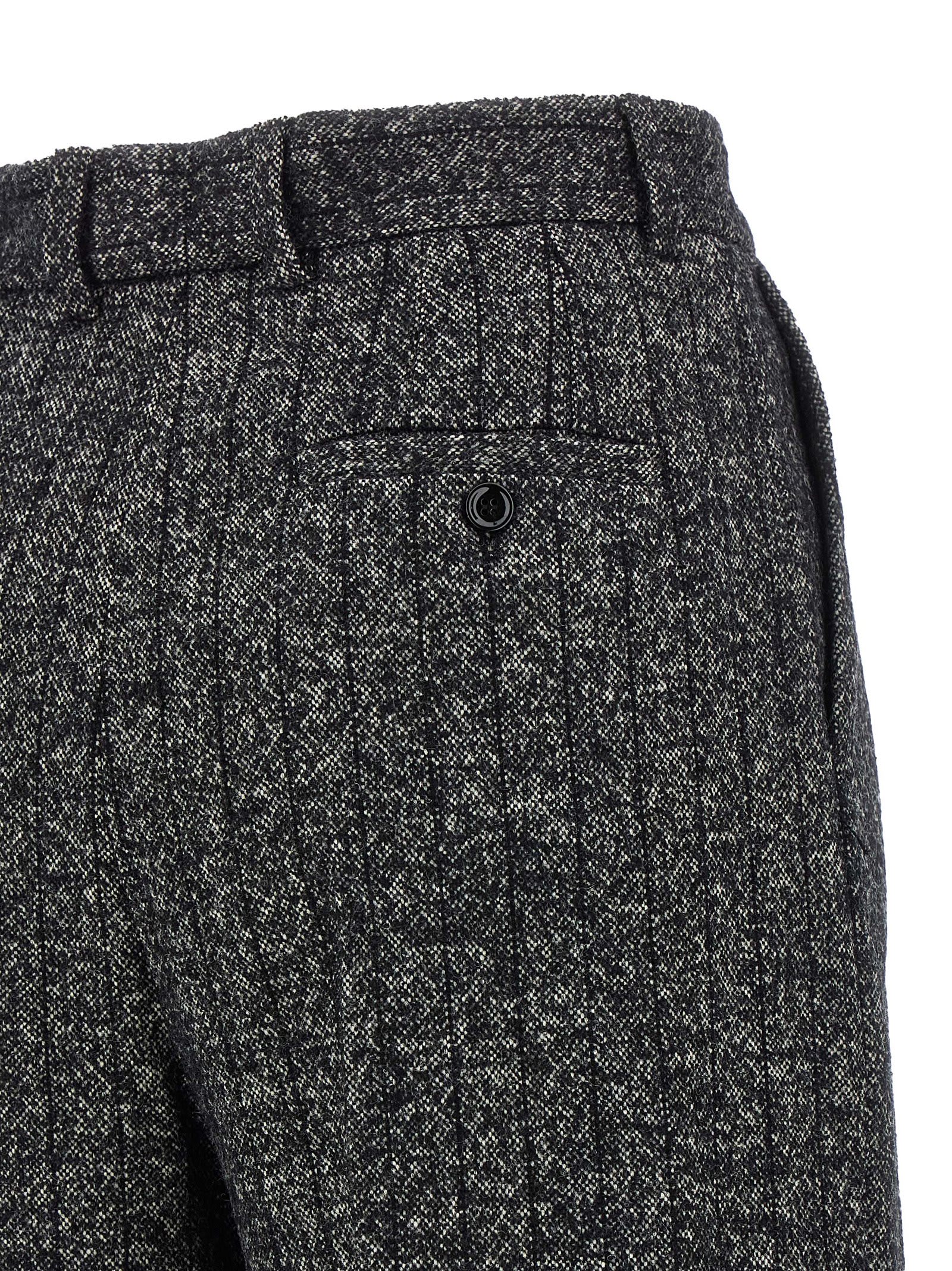 Dolce & Gabbana Striped Wool Pants In Multi