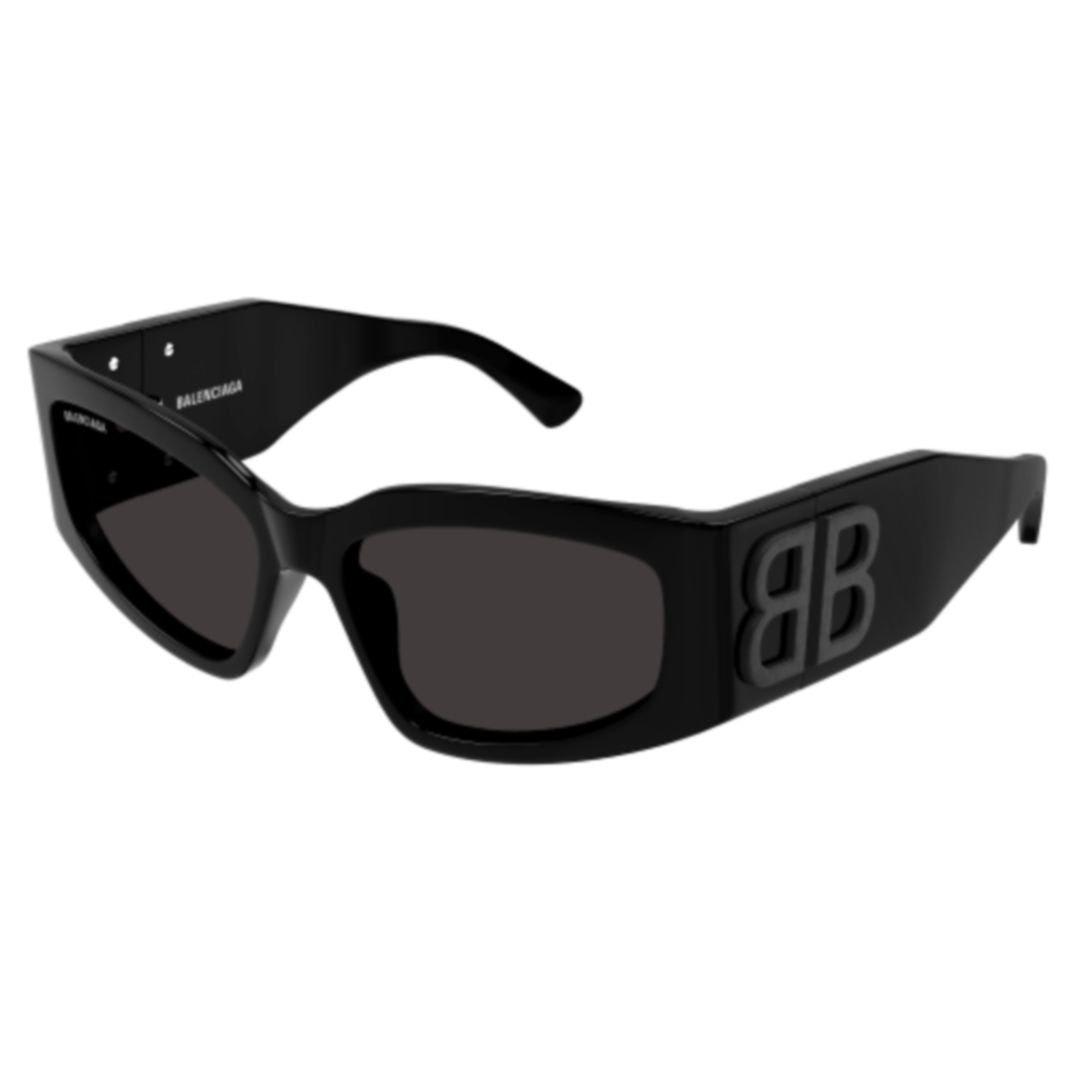 Shop Balenciaga Cat-eye Frame Sunglasses In Black-black-grey